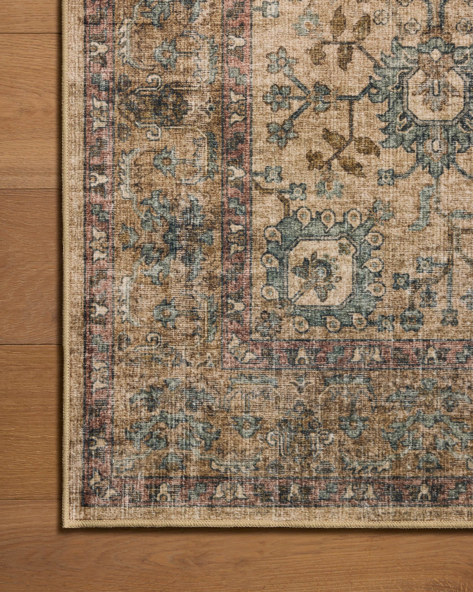 Chris Loves Julia x Loloi Ramona Khaki / Multi Rug - Rug & Weave