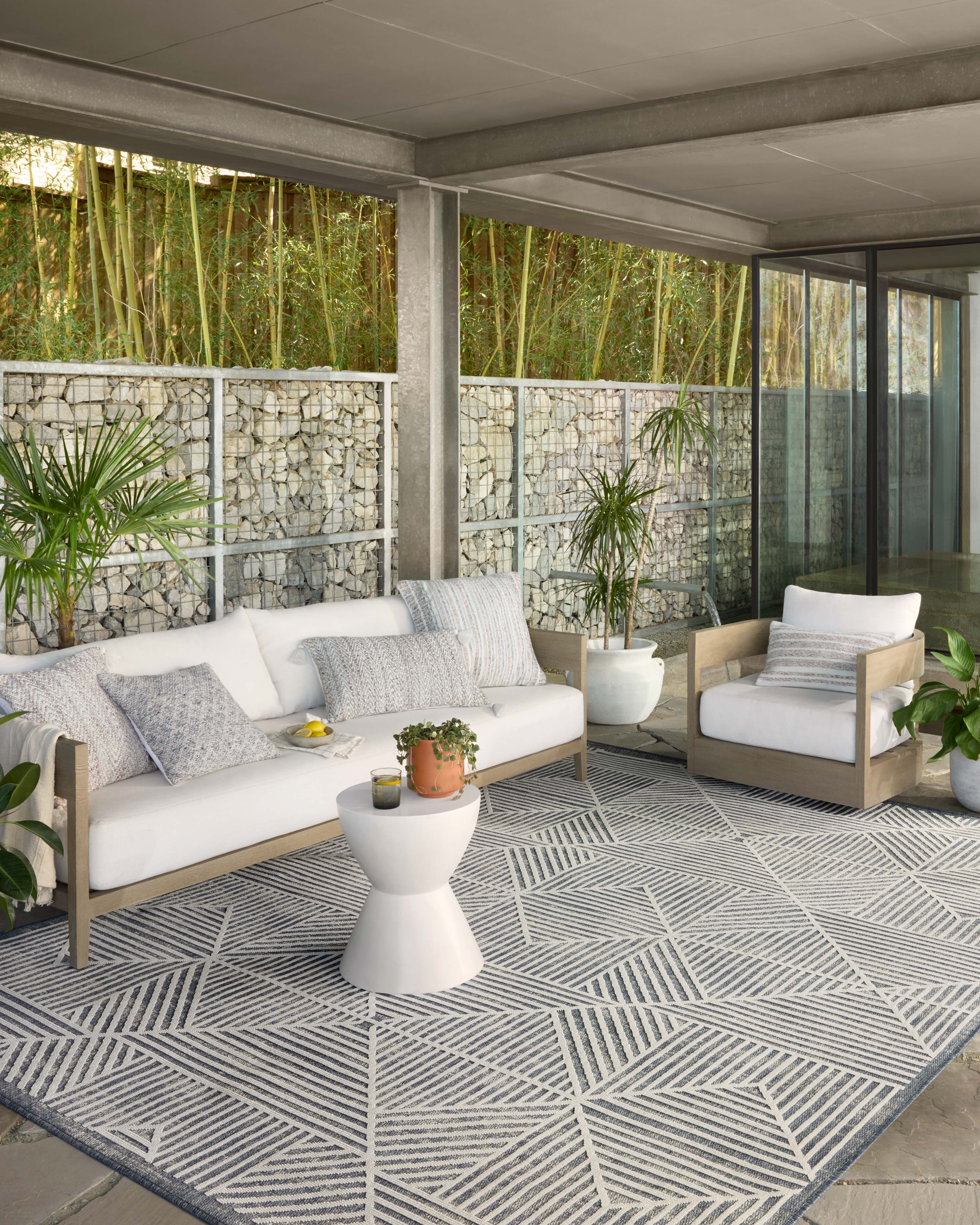 Loloi Rainier Denim / Ivory Rug No.1 Loloi