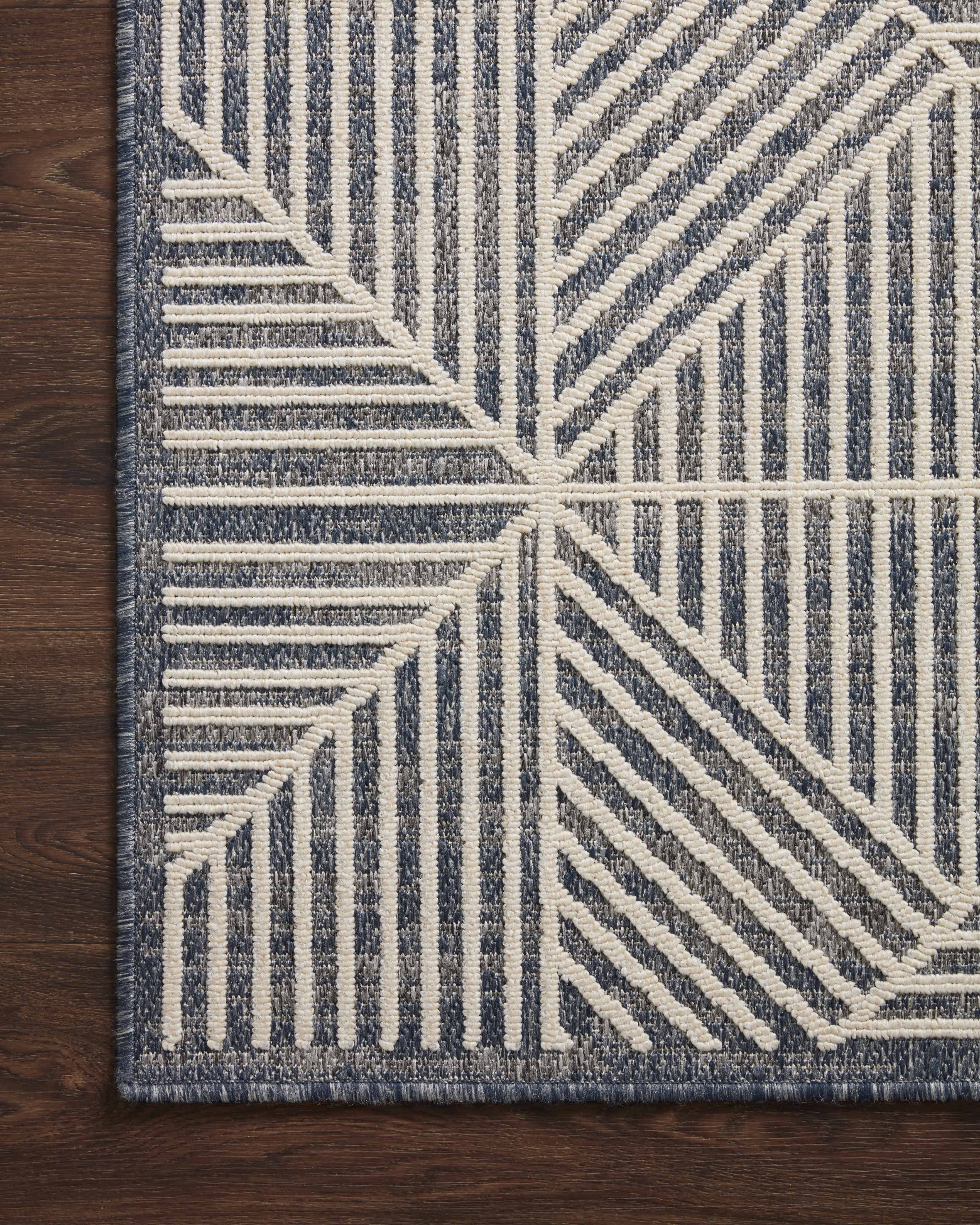 Loloi Rainier Denim / Ivory Rug No.1 Loloi