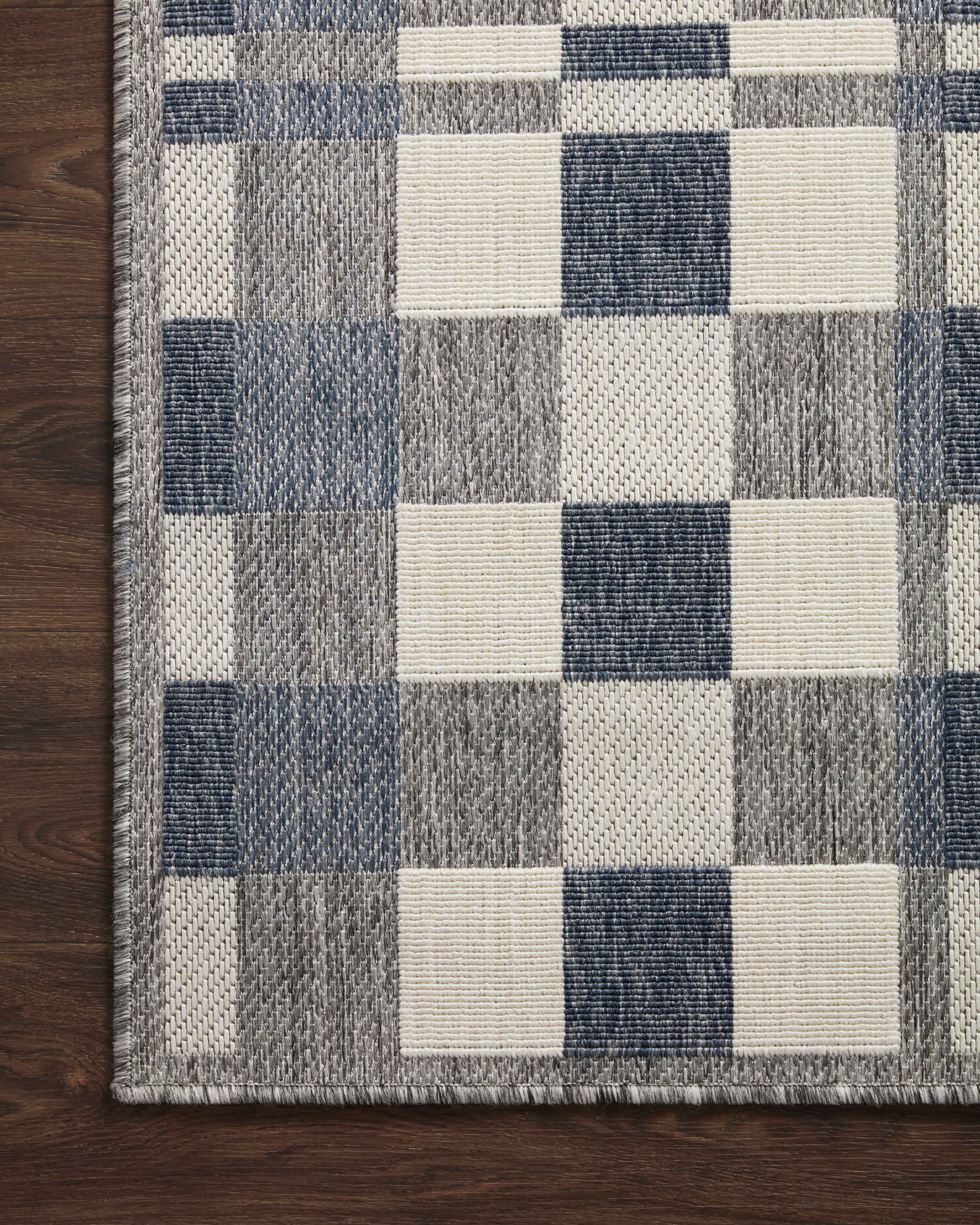 Loloi Rainier Ivory / Denim Rug Loloi