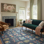 Rifle Paper Co. x Loloi Rosa Navy Sample Rug RUGS - synthetic Loloi