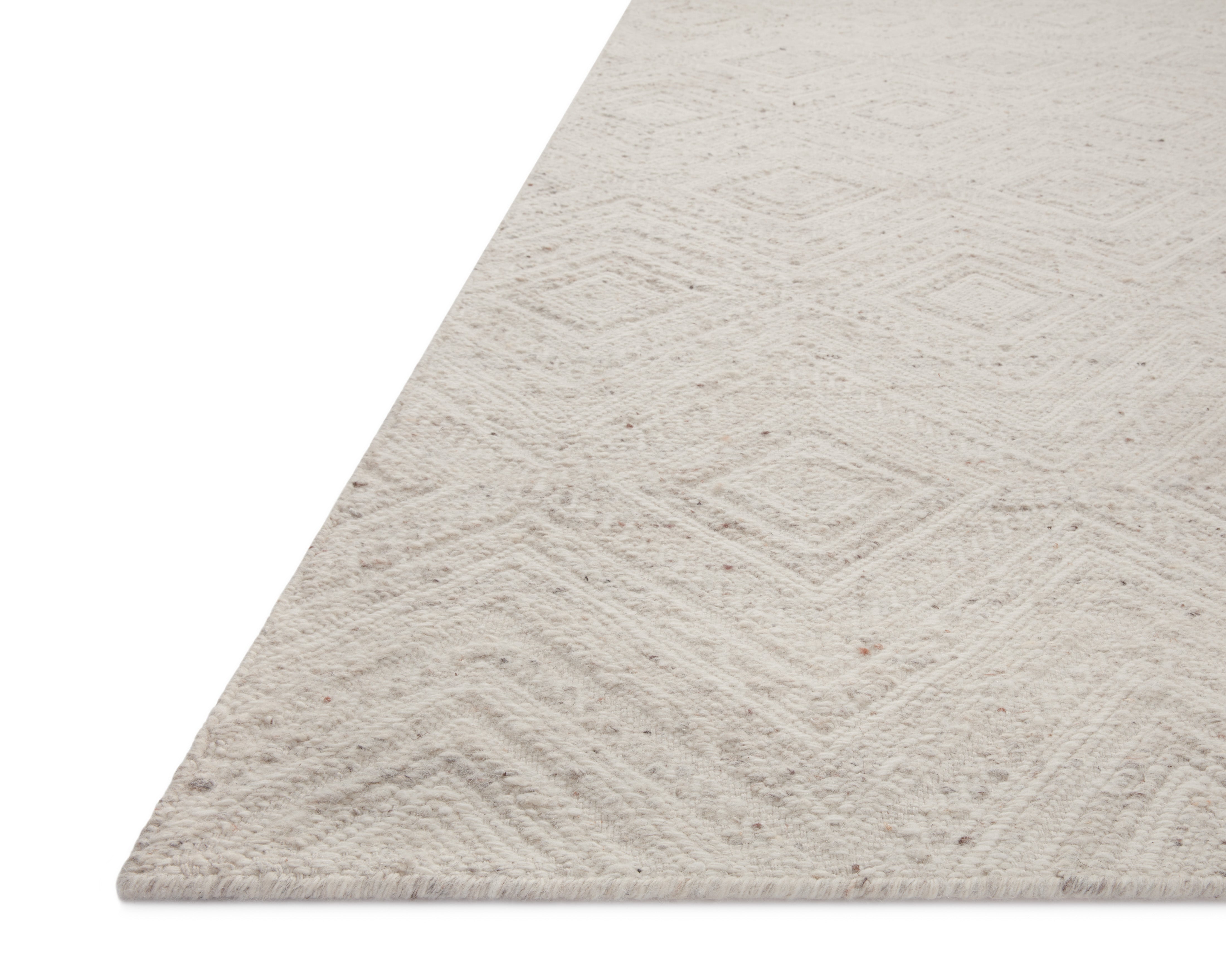 Loloi Raven Ivory / Pebble Rug 0-RUGS - wool Loloi
