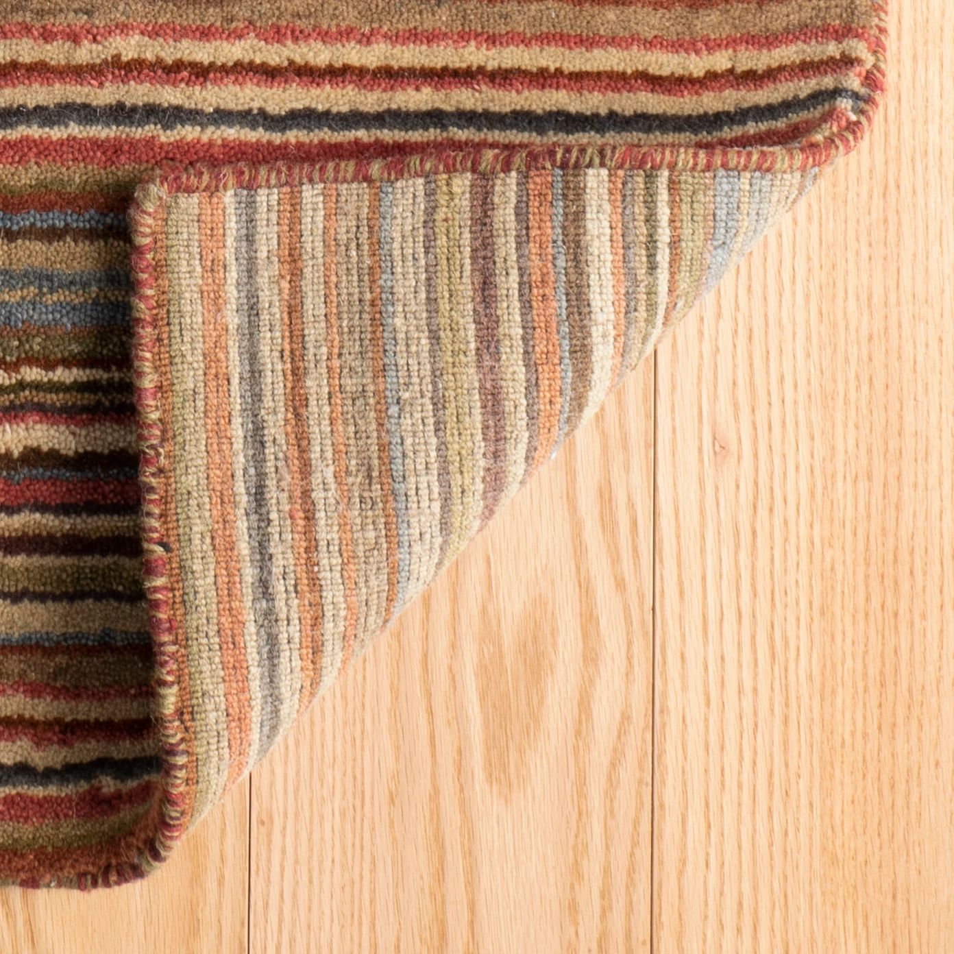 Brindle Stripe Hand Loom Knotted Wool Rug RUGS - wool Dash & Albert