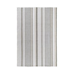 Gradation Ticking Handwoven Cotton Rug RUGS - cotton Dash & Albert Grey 2' x 3'