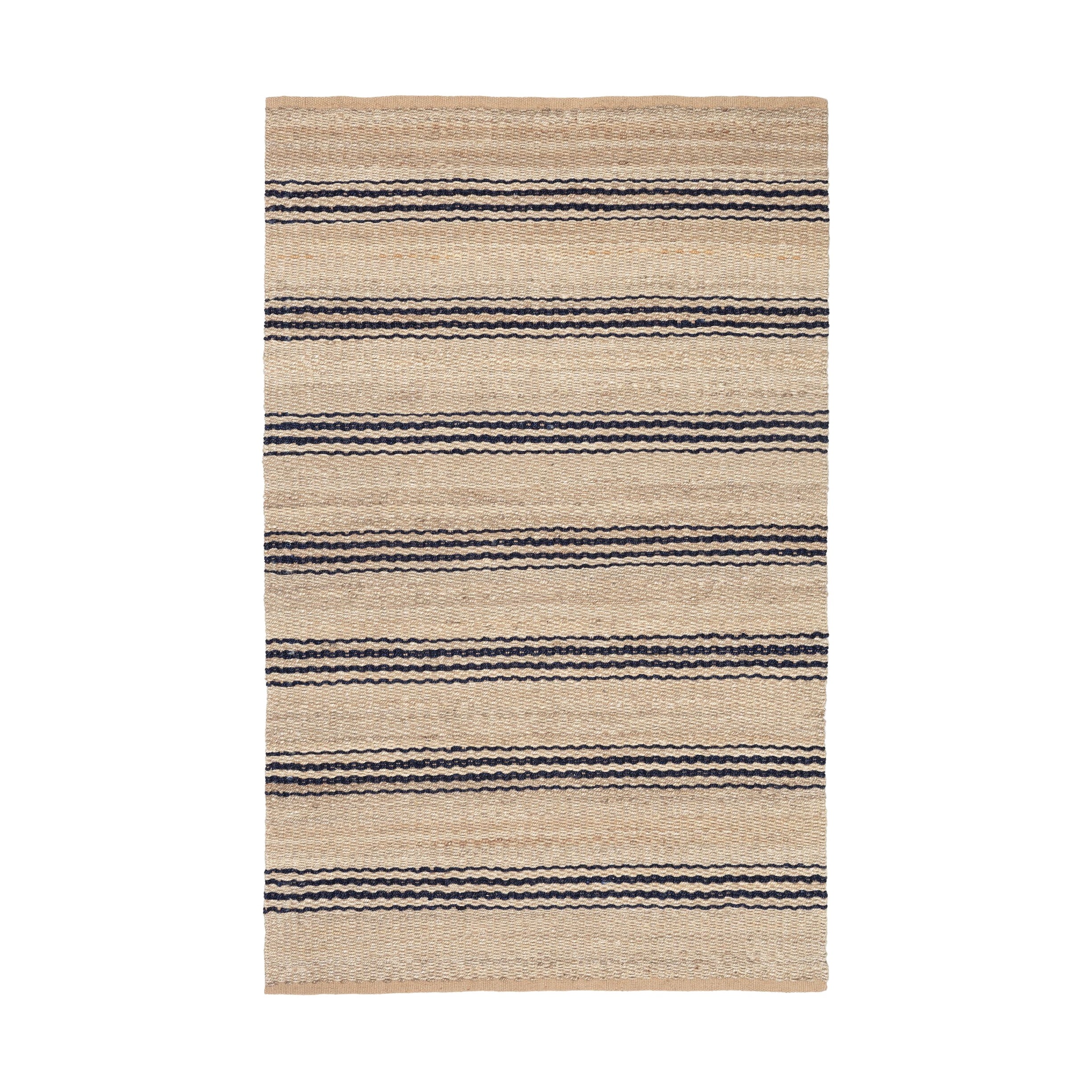 Jute Ticking Handwoven Rug RUGS - jute Dash & Albert Indigo 2' x 3'