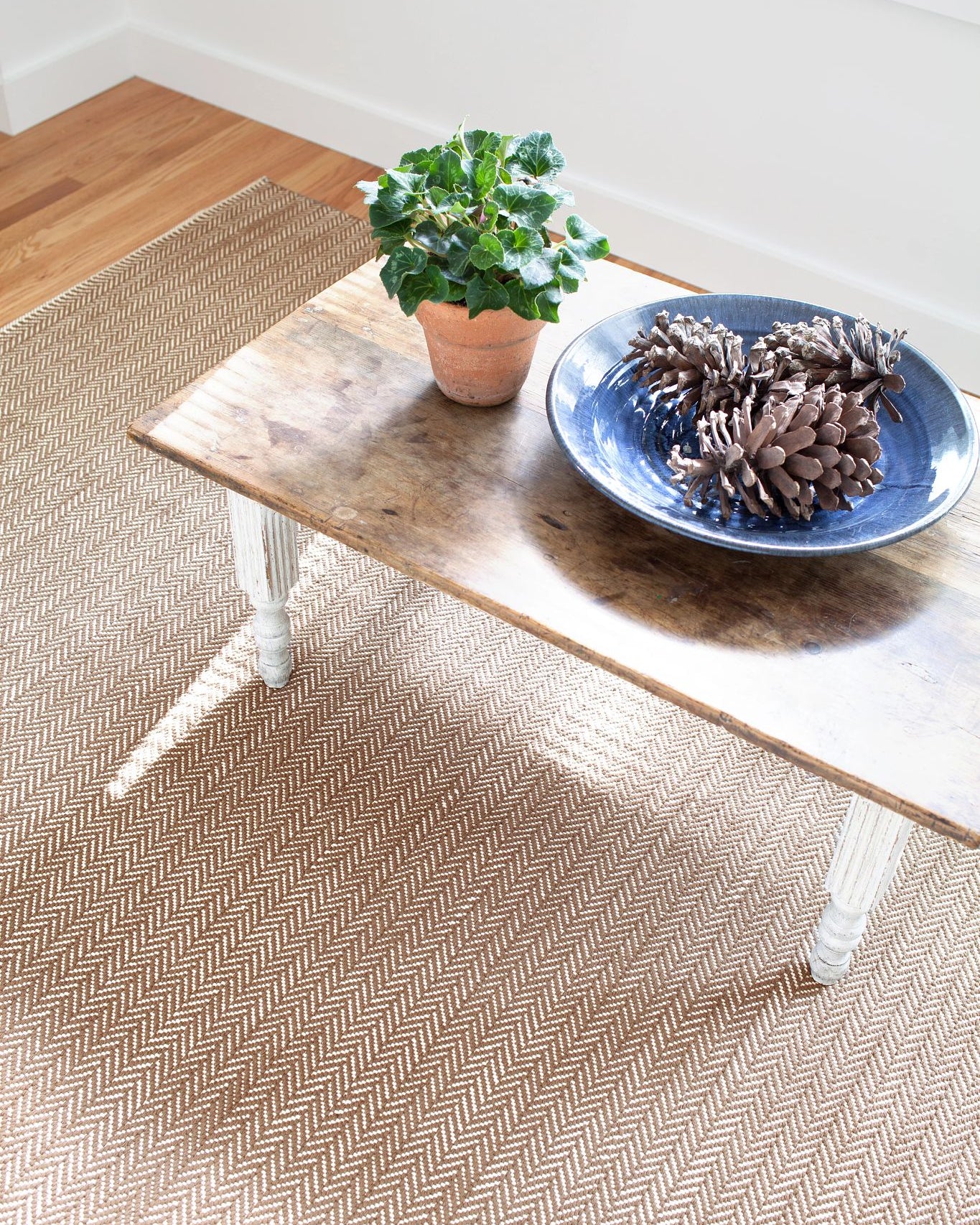 Herringbone Handwoven Cotton Rug RUGS - cotton Dash & Albert
