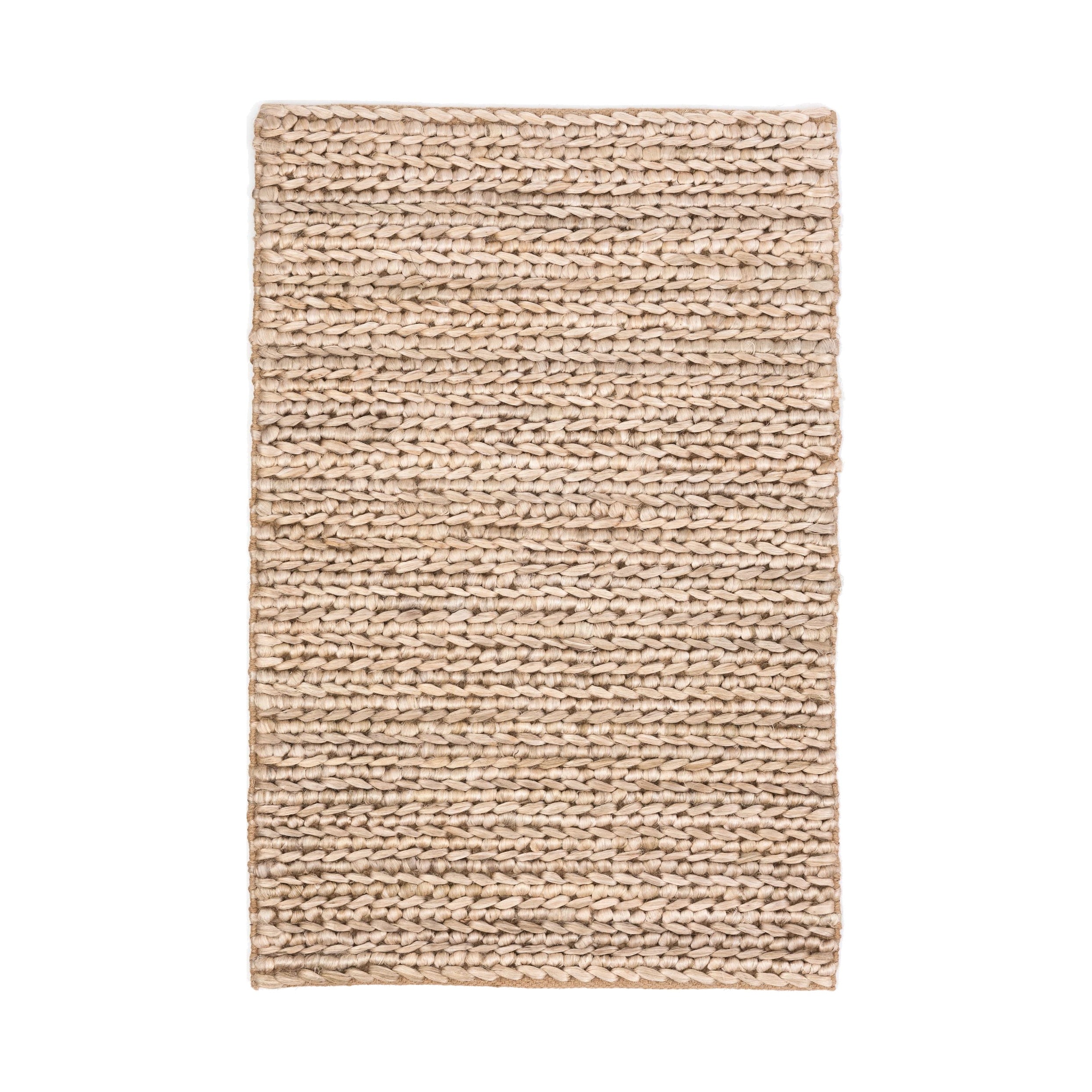Jute Handwoven Rug RUGS - jute Dash & Albert Bleached Oak 2' x 3'