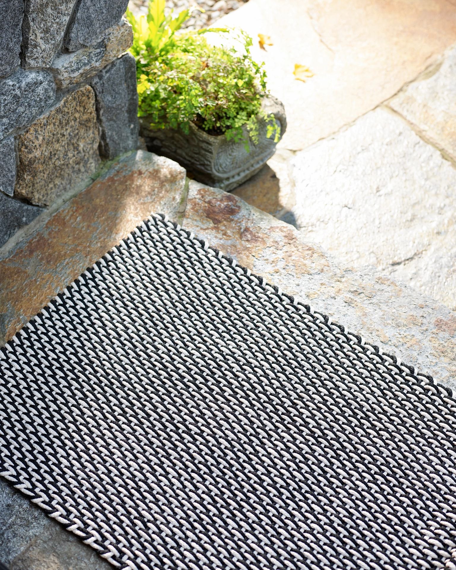Two-Tone Rope Handwoven Indoor/Outdoor Rug RUGS - outdoor Dash & Albert