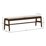 Remyx Upholstered Bench FURNITURE - benches LH IMPORTS