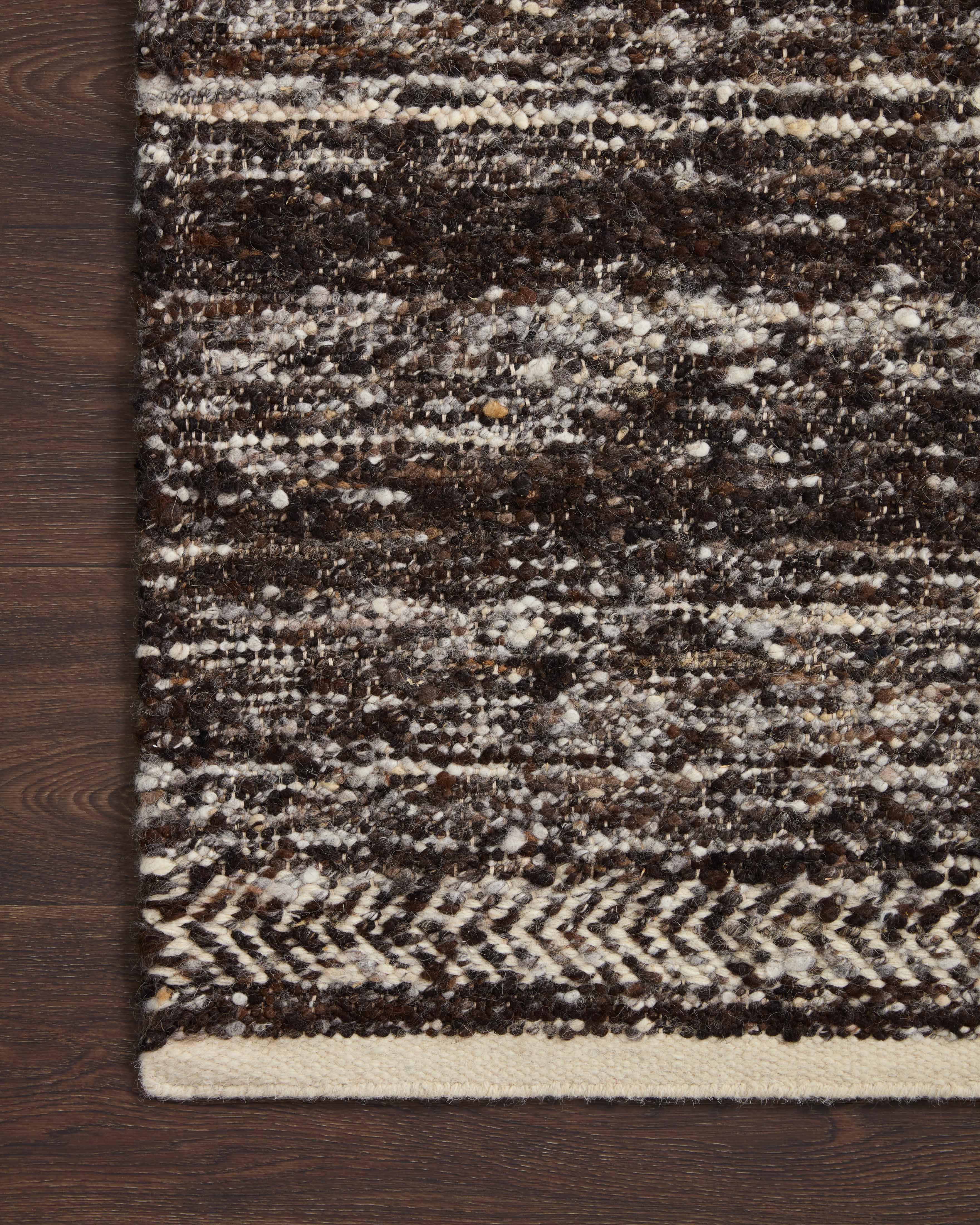 Loloi Reyla Mocha / Ivory Rug RUGS - wool Loloi