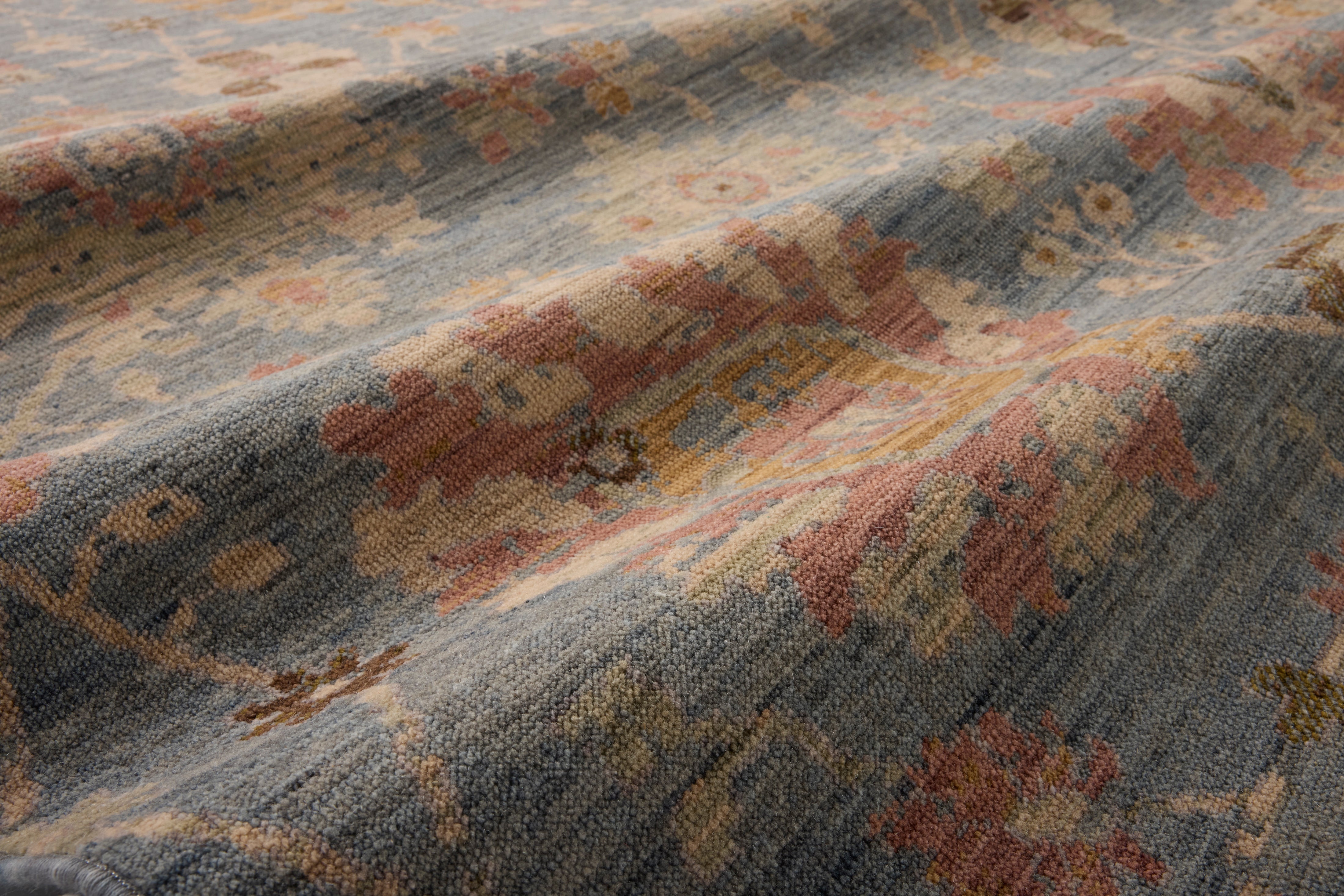 Loloi Reign Denim / Multi Square Rug RUGS - wool Loloi