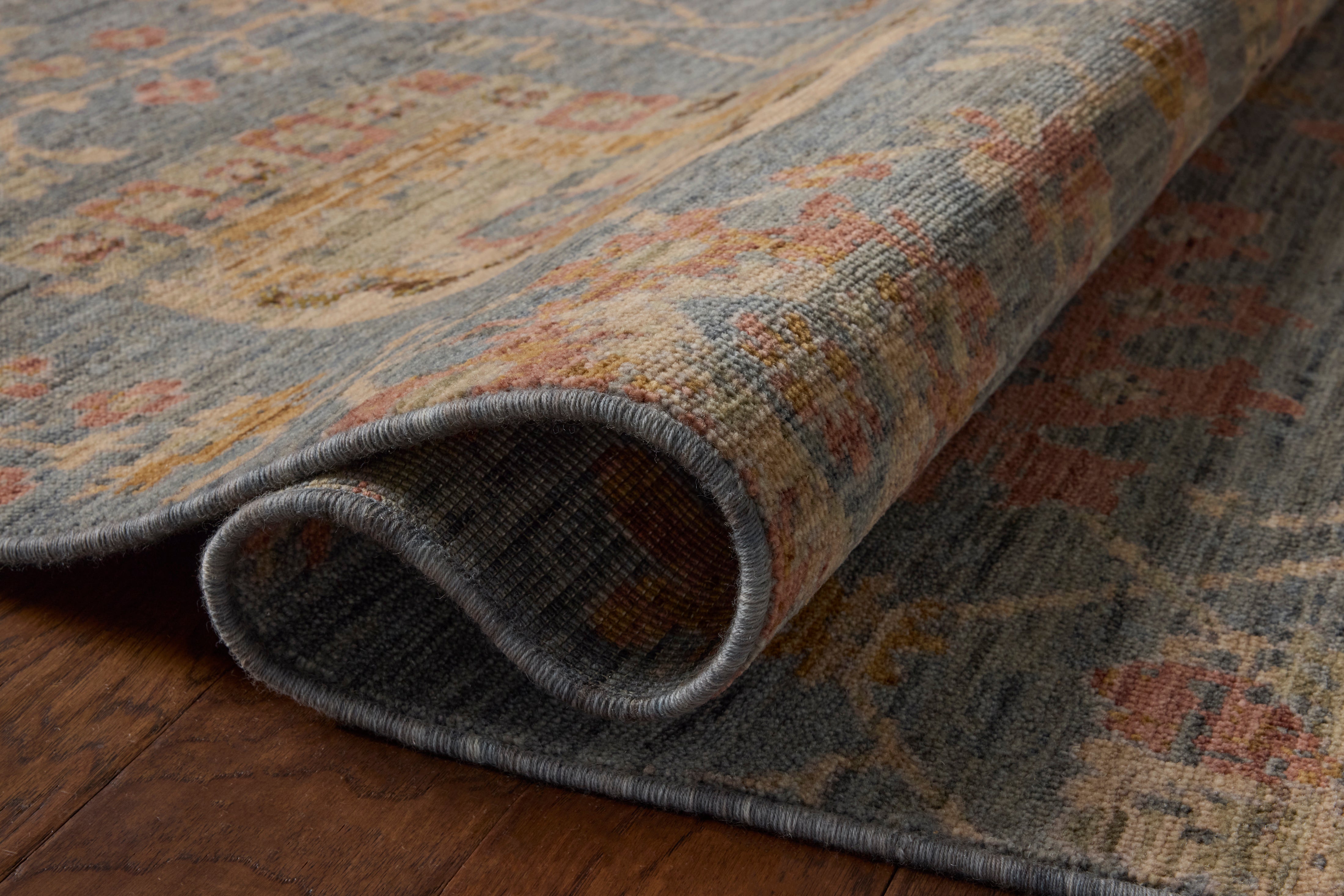 Loloi Reign Denim / Multi Square Rug RUGS - wool Loloi
