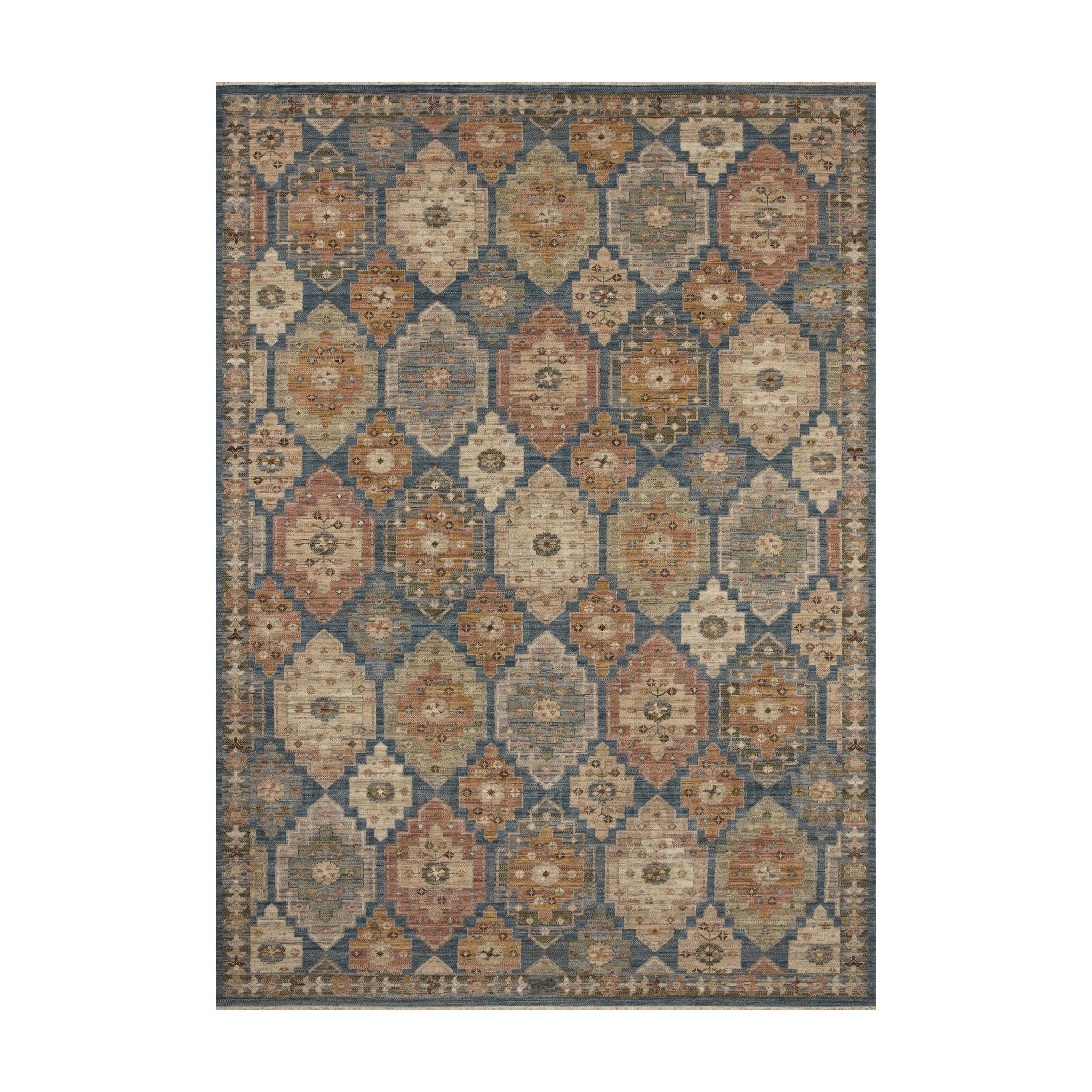 Loloi Reign Blue / Multi Square Rug RUGS - wool Loloi 7'9" x 7'9" Square