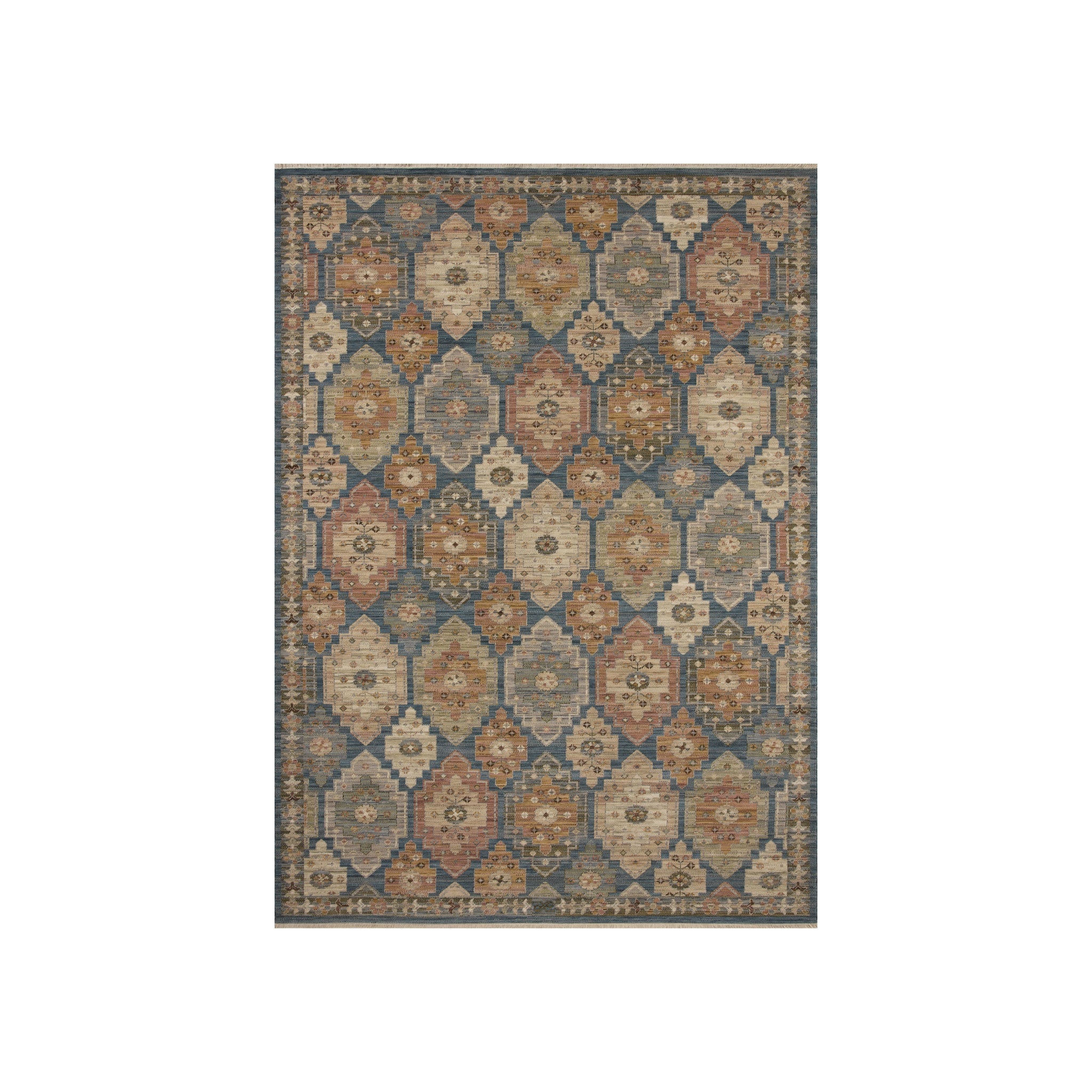 Loloi Reign Blue / Multi Rug RUGS - wool Loloi 18" x 18"