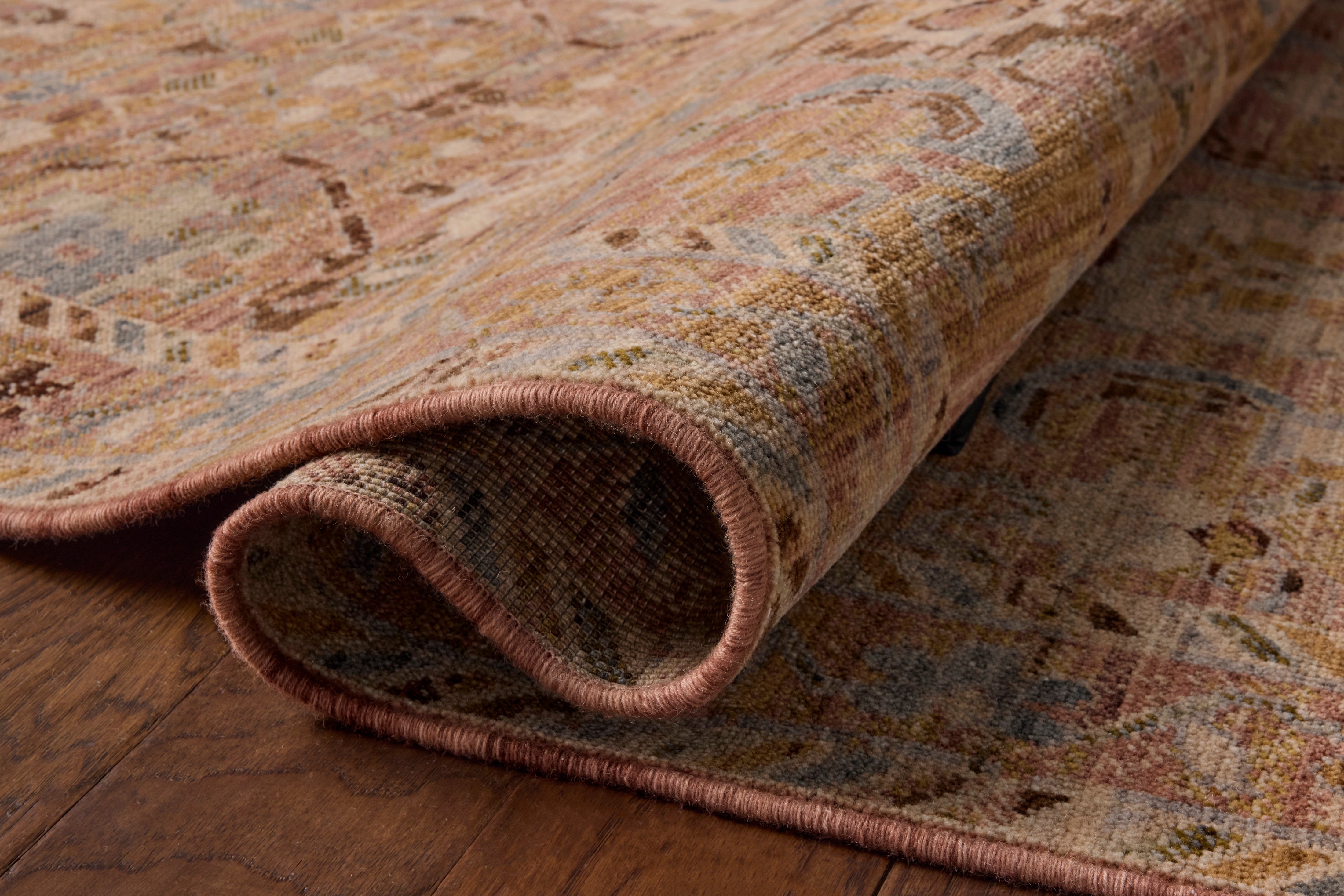 Loloi Reign Pink / Multi Rug RUGS - wool Loloi 18" x 18"