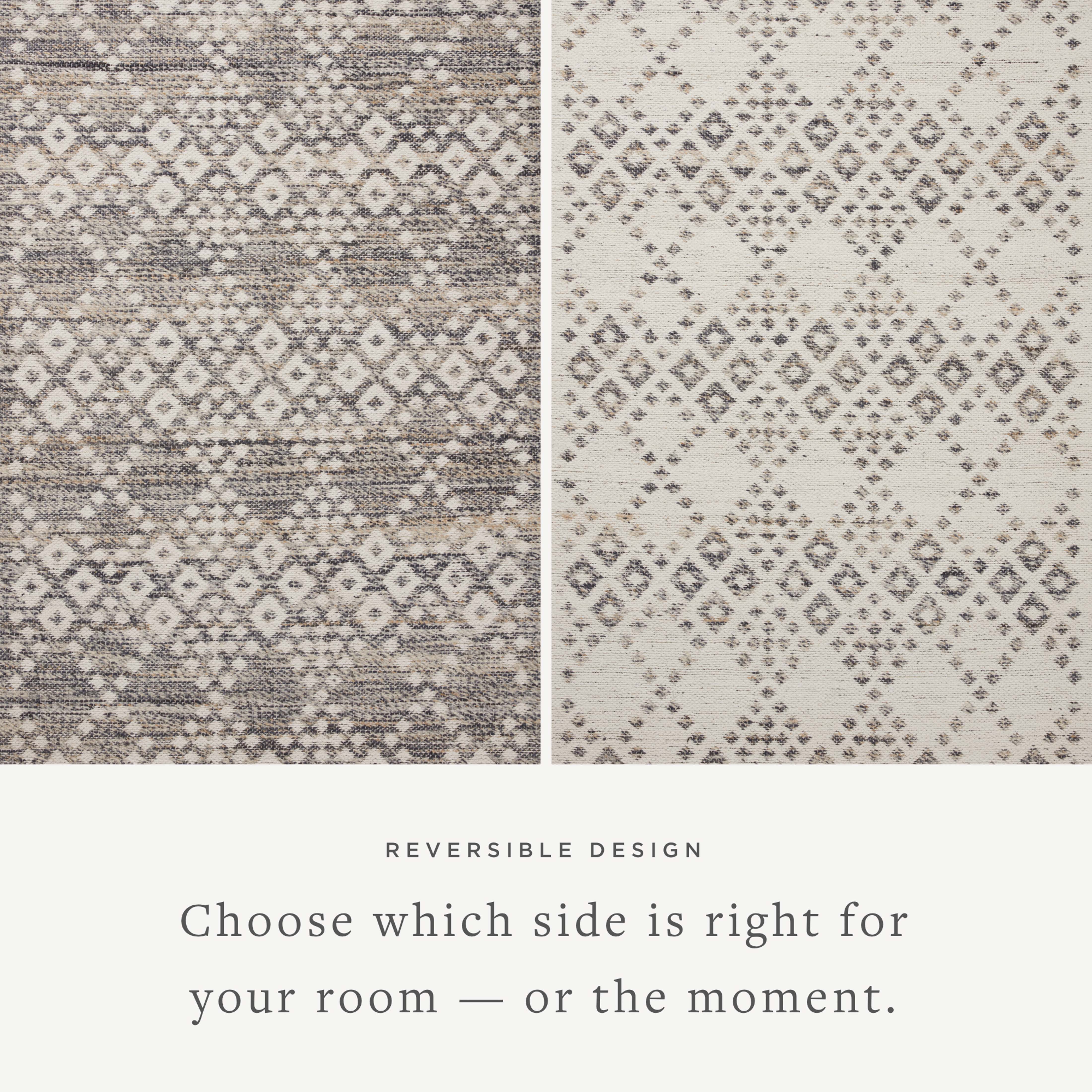 Angela Rose x Loloi Rivers Denim / Ivory Rug 0-RUGS-patterned Loloi