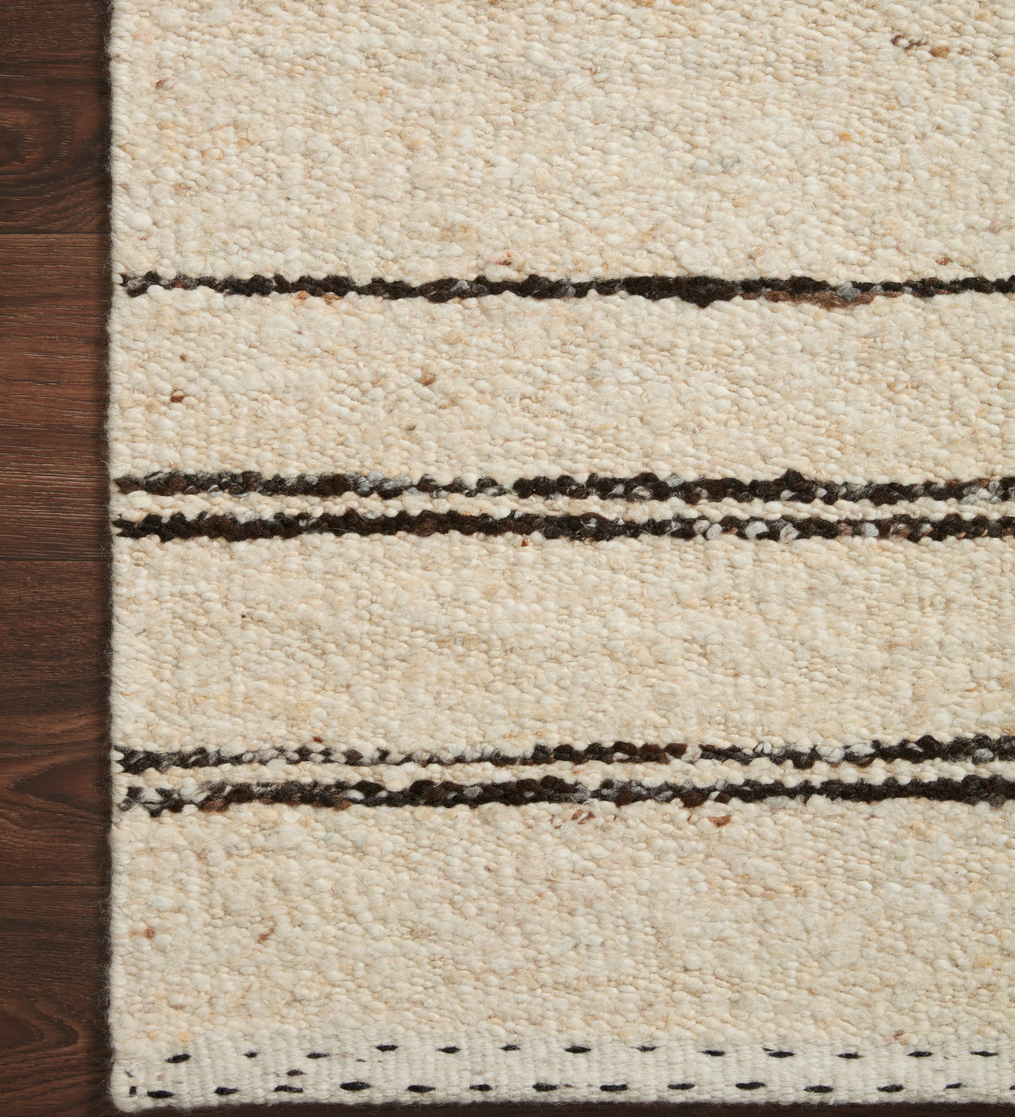Loloi Roman Natural / Charcoal Rug RUGS - wool Loloi