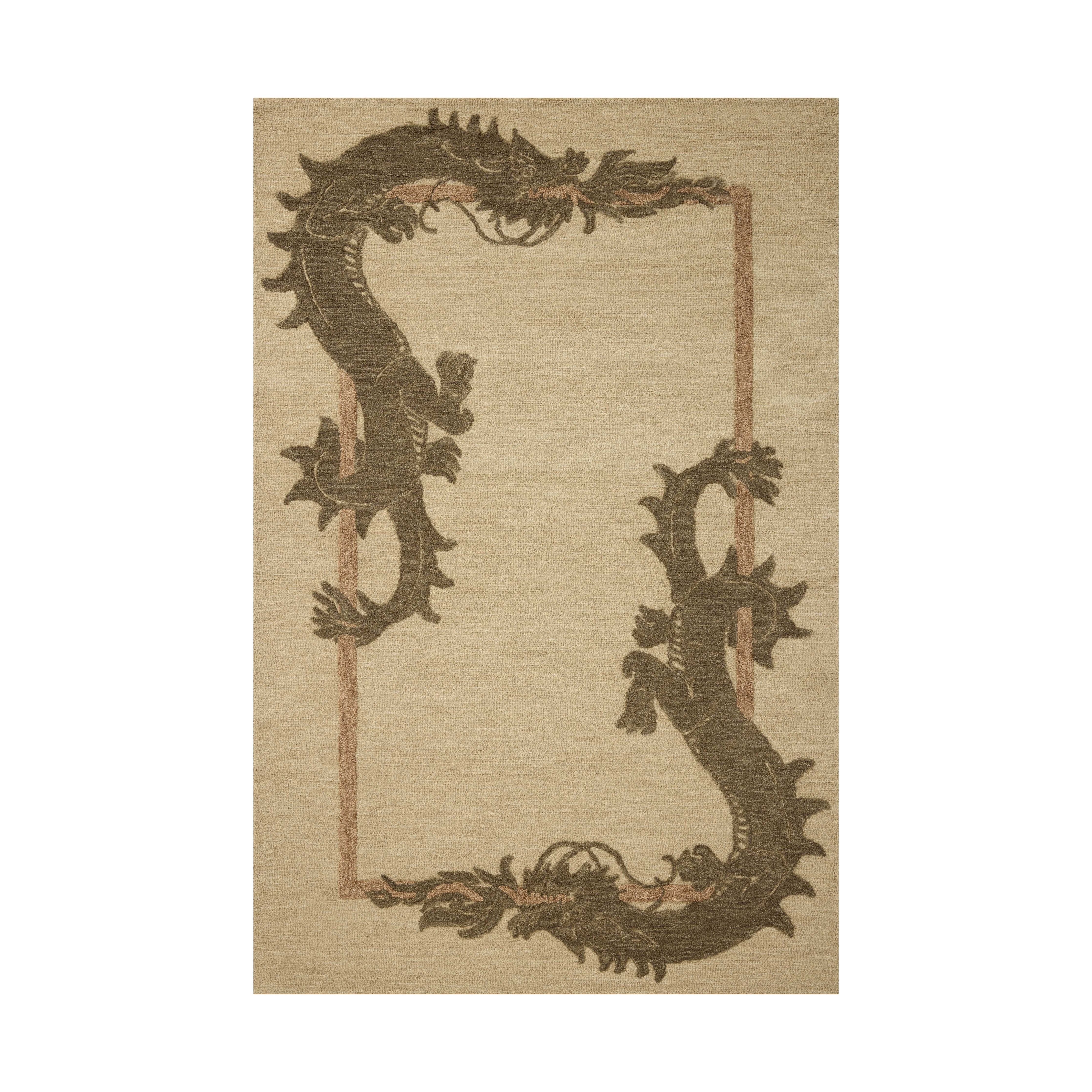 In-house sample - Loloi Romi Collection DESIGN - Rug Sample Loloi Natural / Olive