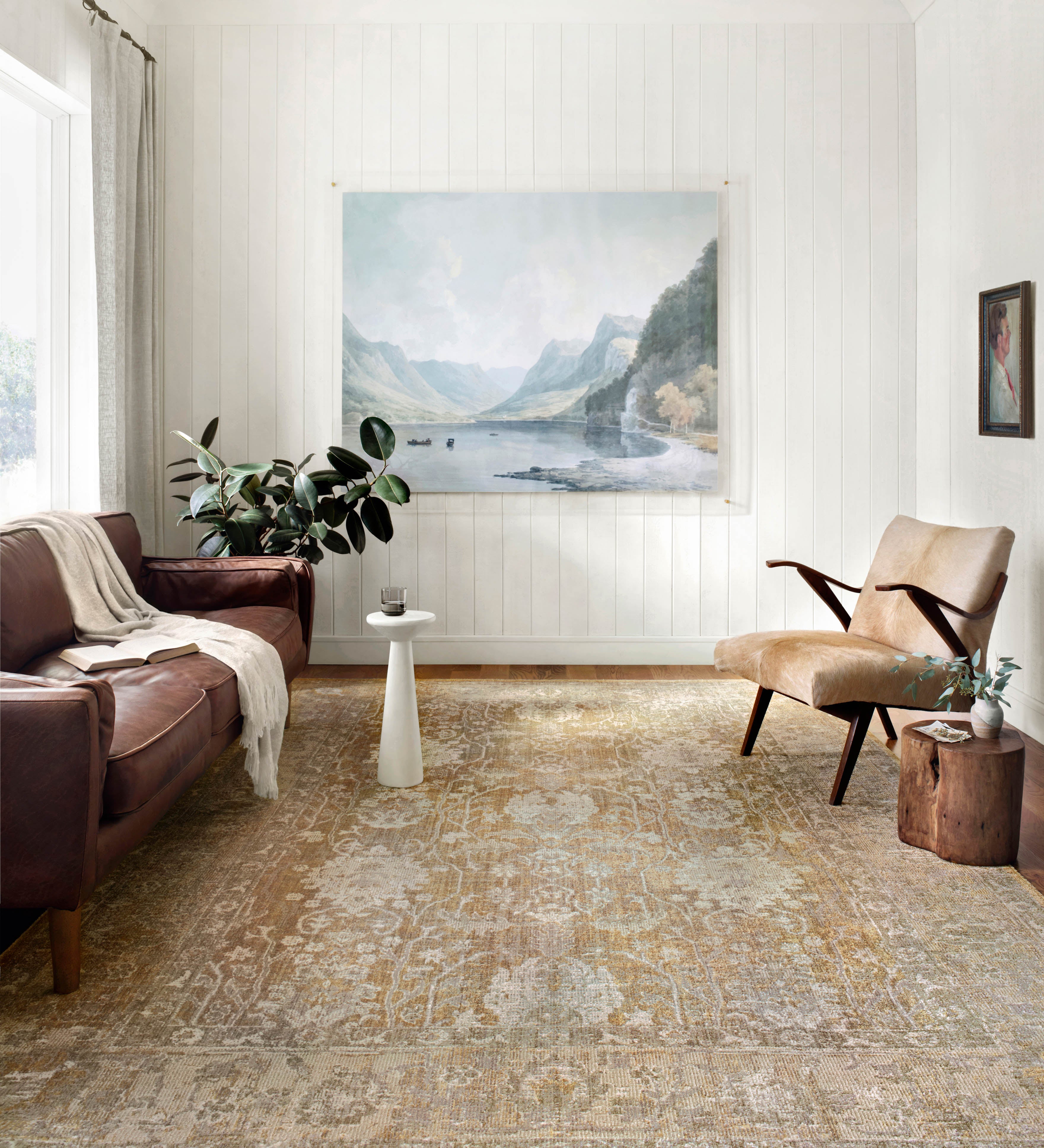 Chris Loves Julia x Loloi Rosemarie Gold / Sand Rug RUGS - patterned Loloi