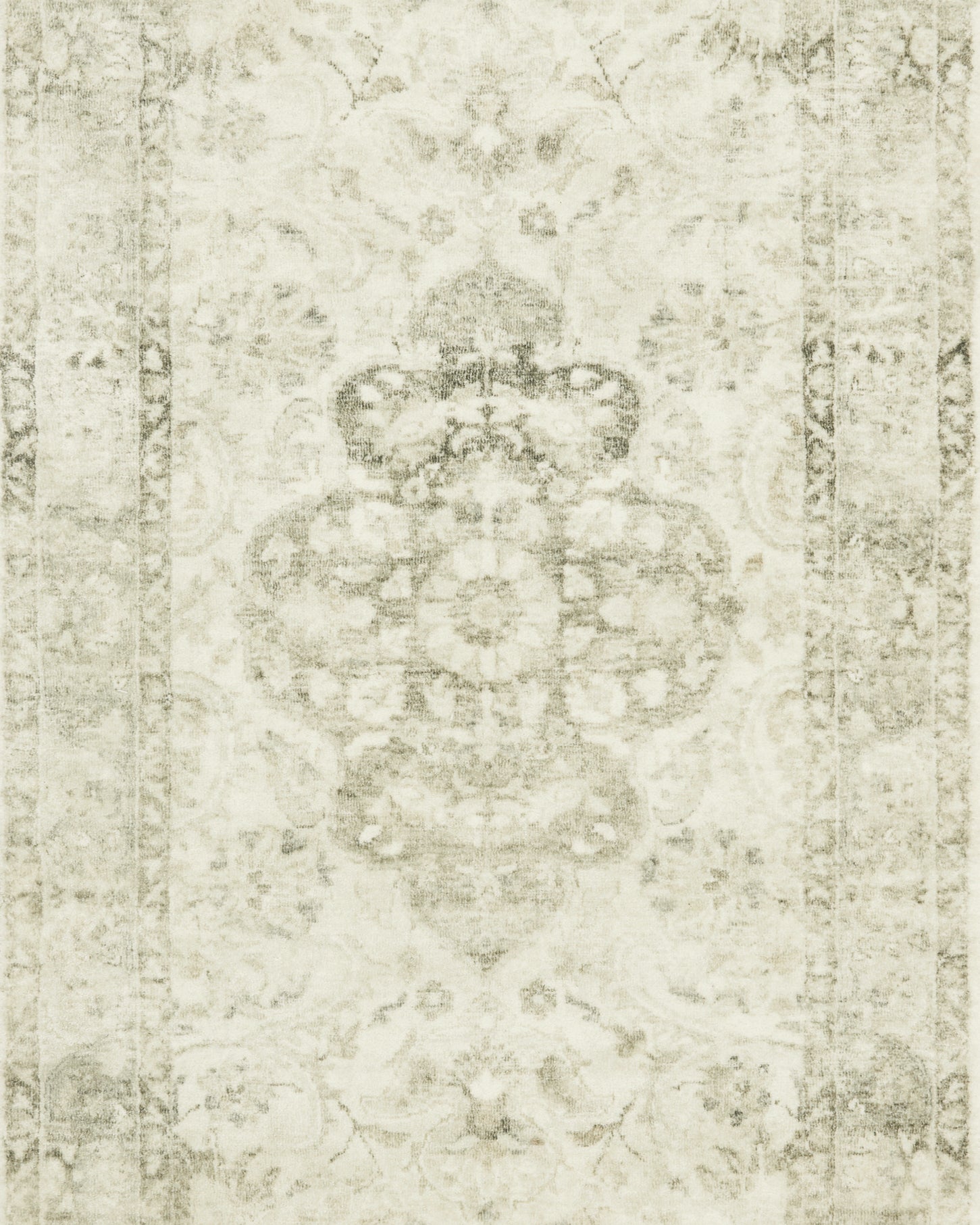 Loloi Rosette Ivory / Silver Rug RUGS - synthetic Loloi