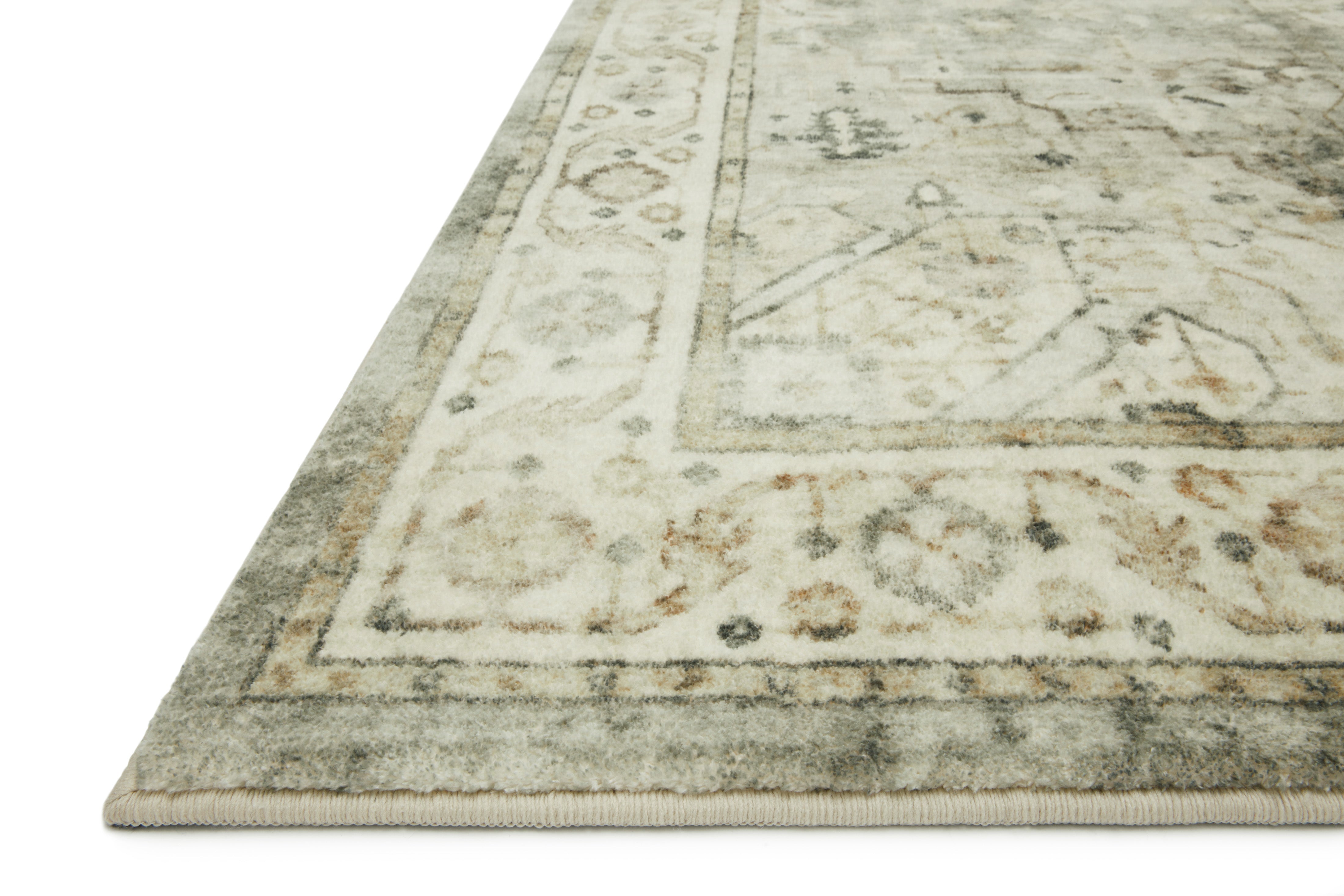 Loloi Rosette Sage / Beige Rug RUGS - synthetic Loloi