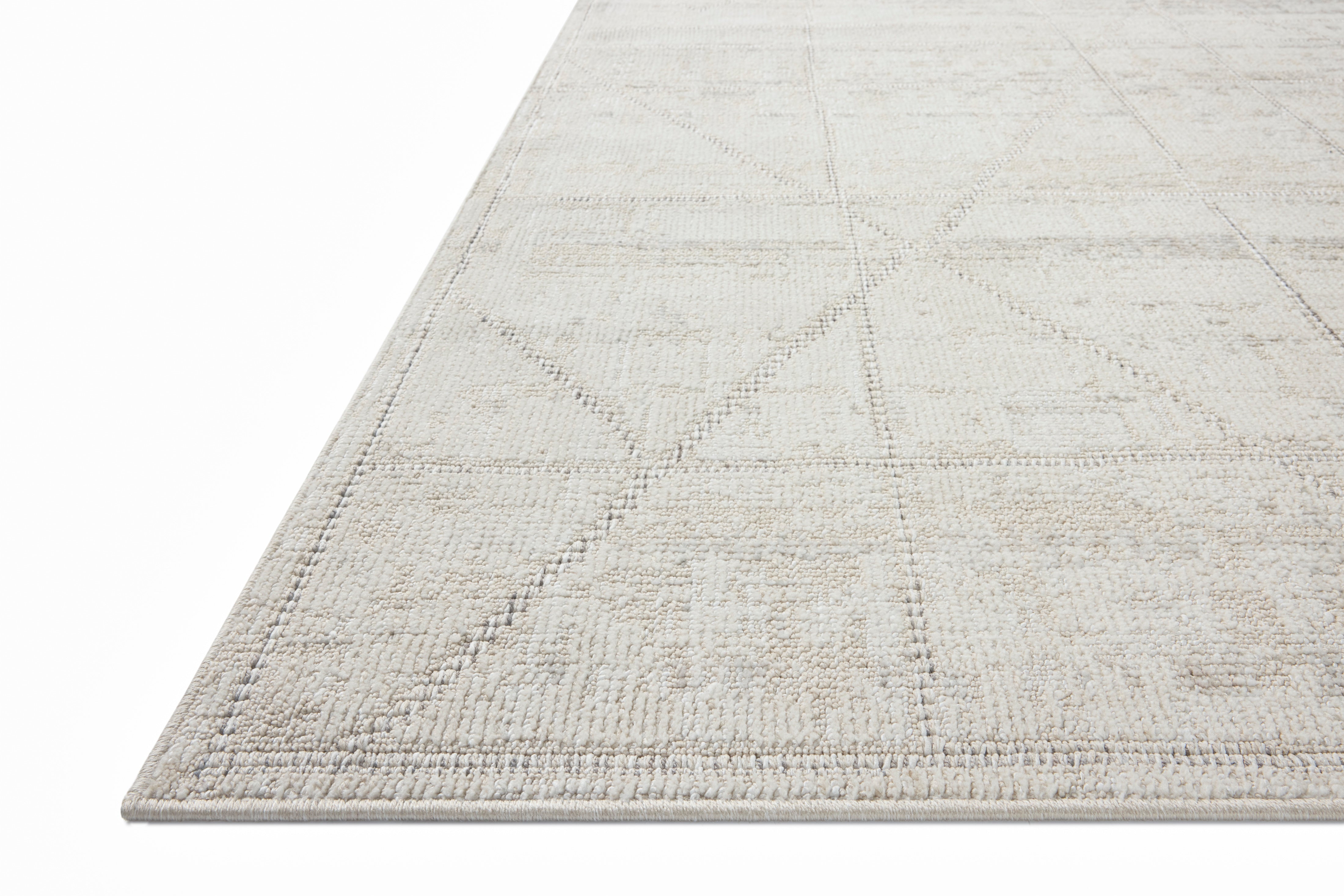 Loloi Roxie Ivory / Graphite Rug RUGS - synthetic Loloi