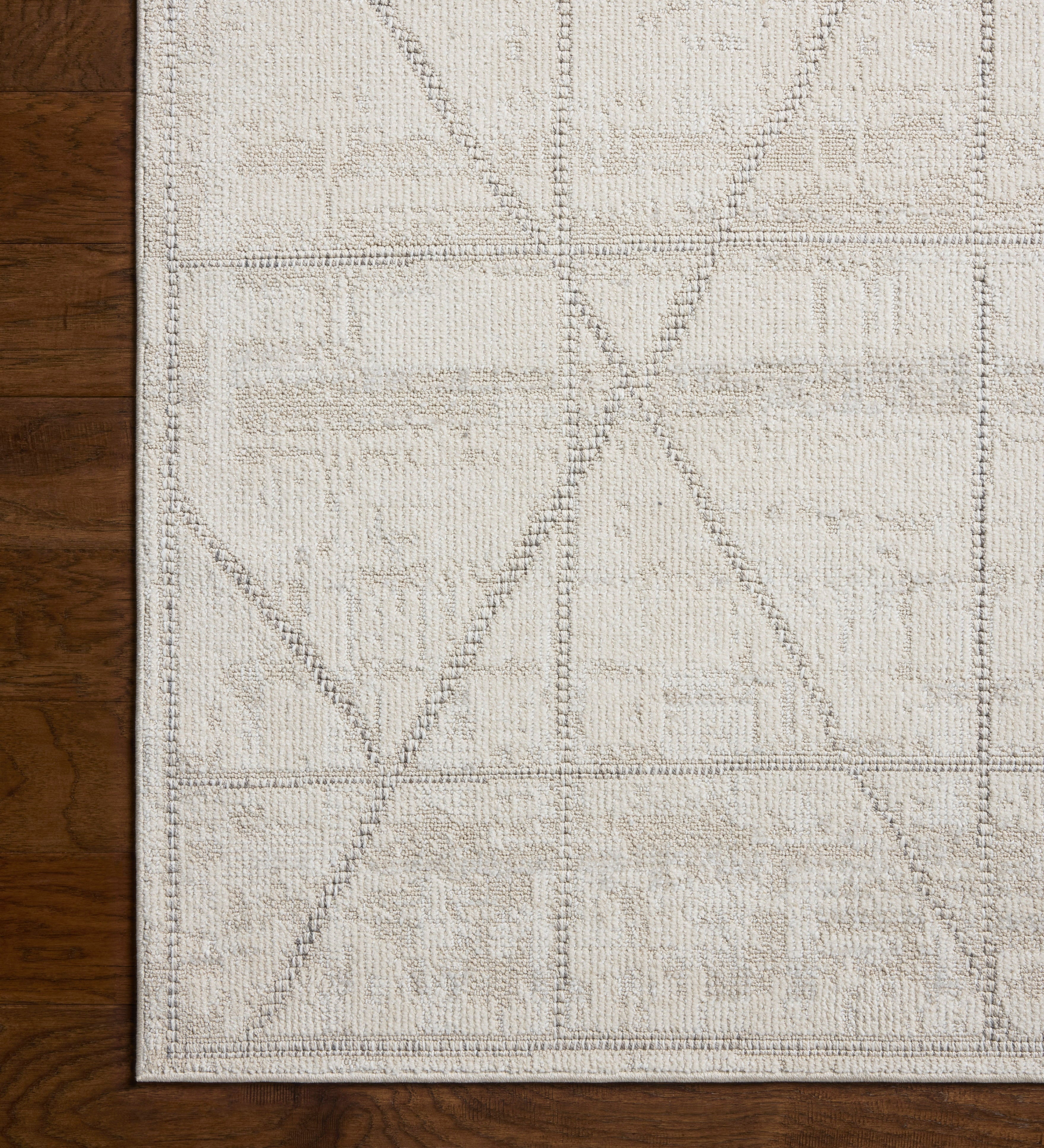 Loloi Roxie Ivory / Graphite Rug RUGS - synthetic Loloi