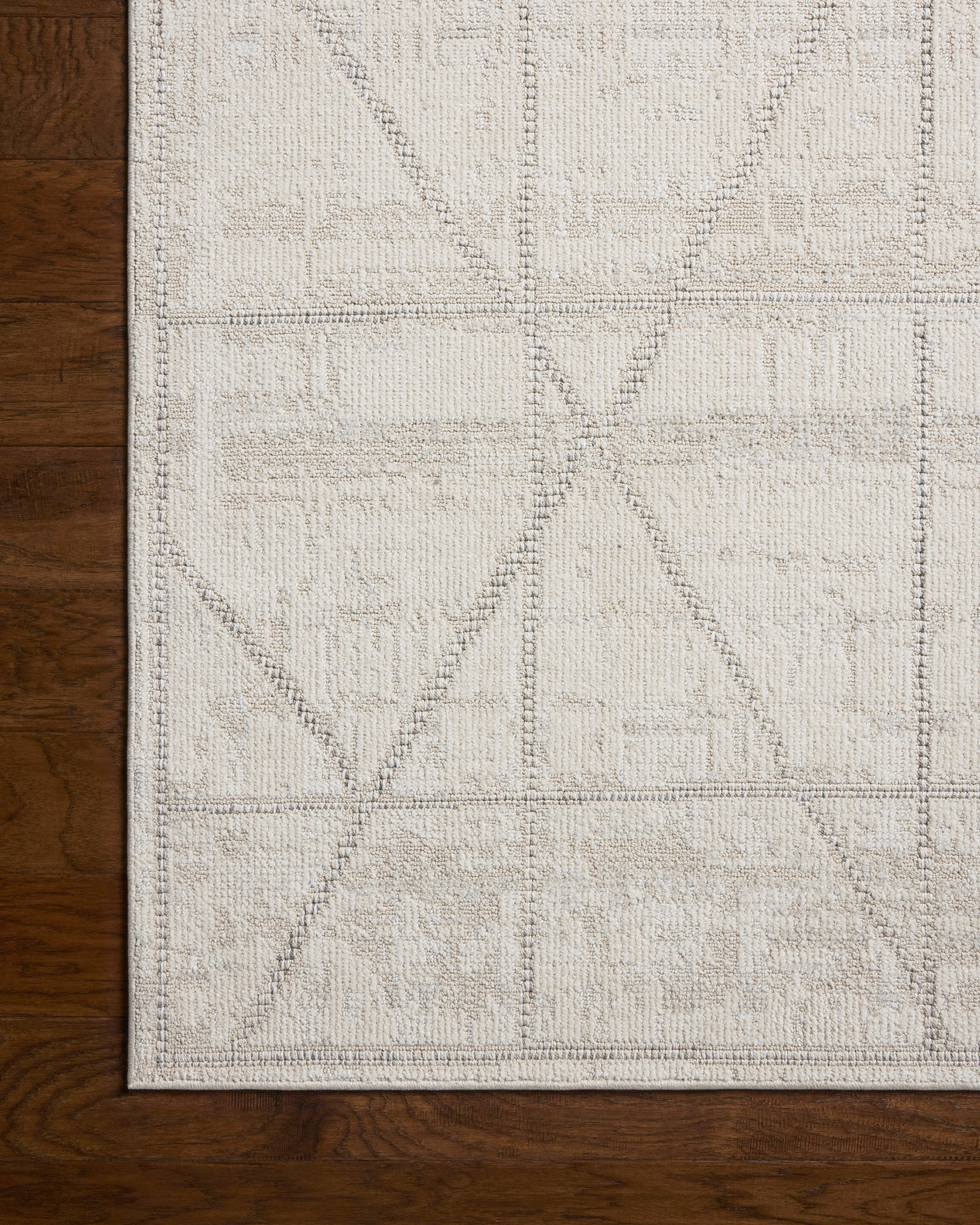 Loloi Roxie Ivory / Graphite Rug RUGS - synthetic Loloi