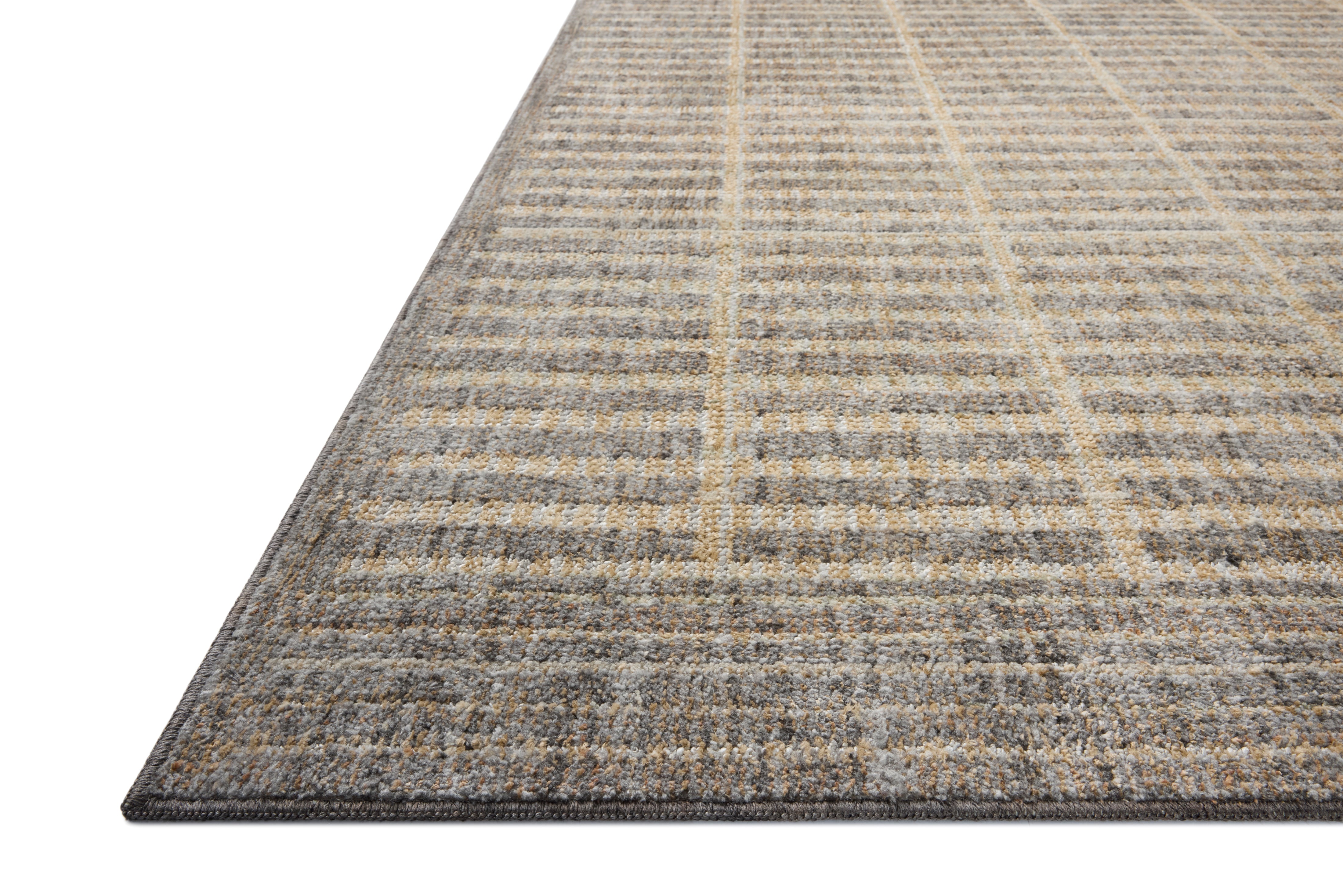 Loloi Roxie Smoke / Natural Square Rug RUGS - synthetic Loloi