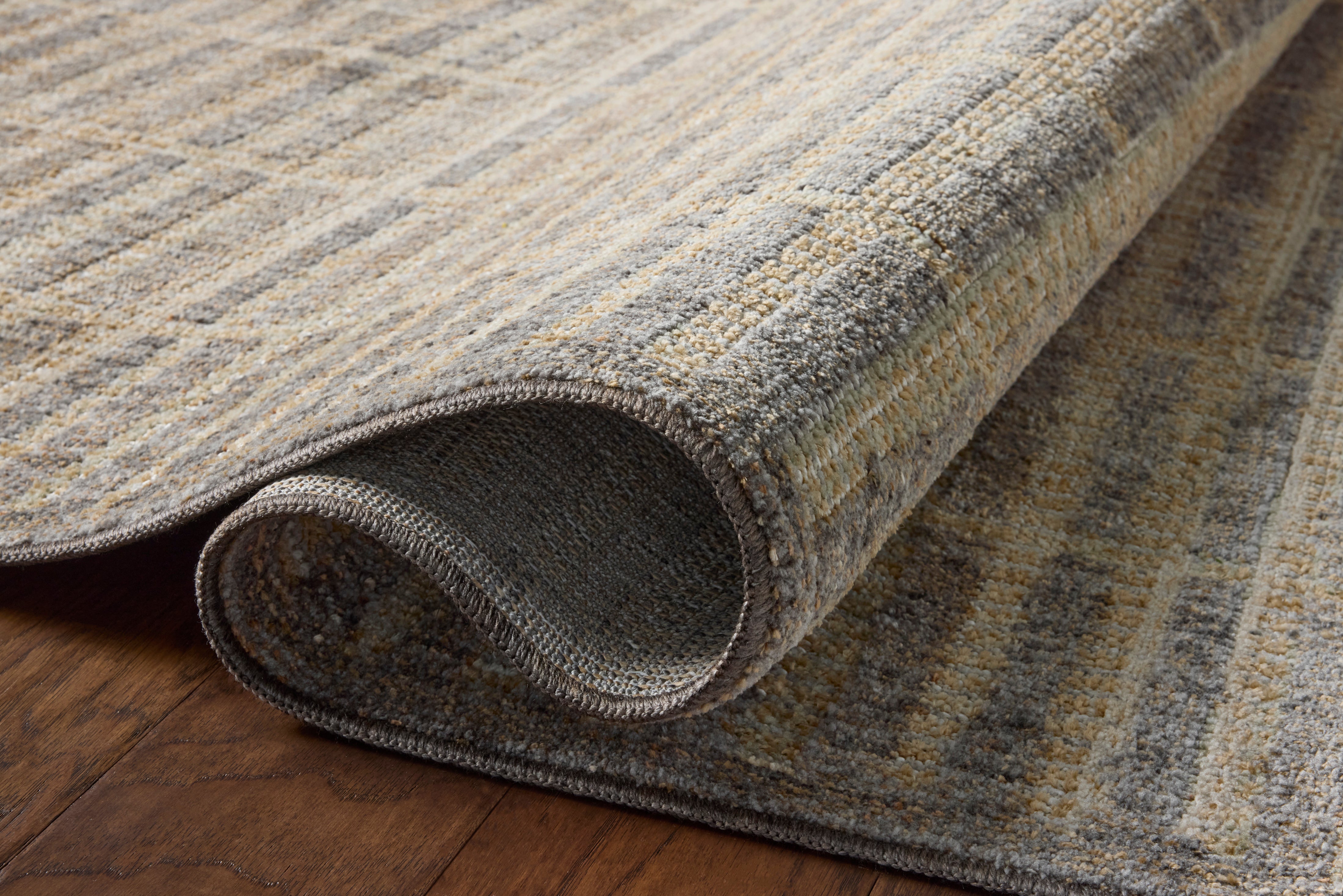 Loloi Roxie Smoke / Natural Rug RUGS - synthetic Loloi 18" x 18"