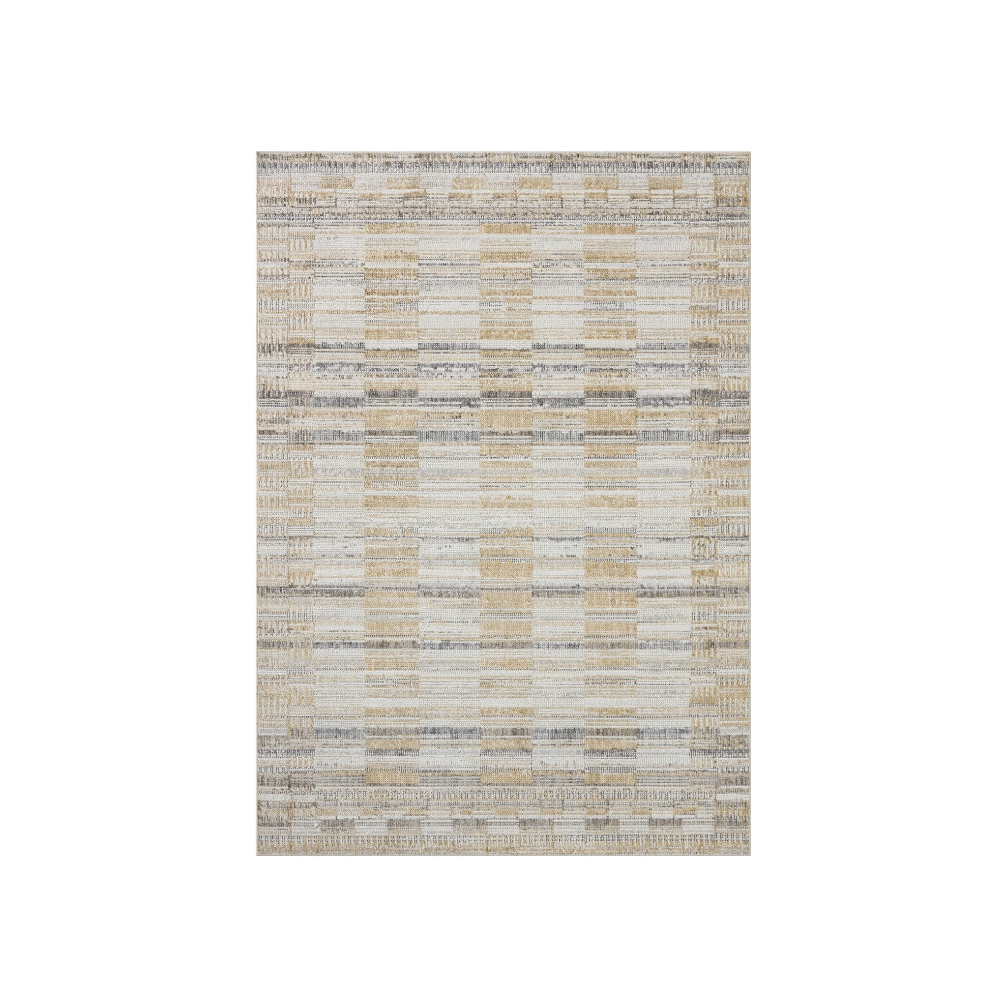 Loloi Roxie Granite / Gold Rug RUGS - synthetic Loloi 18" x 18"