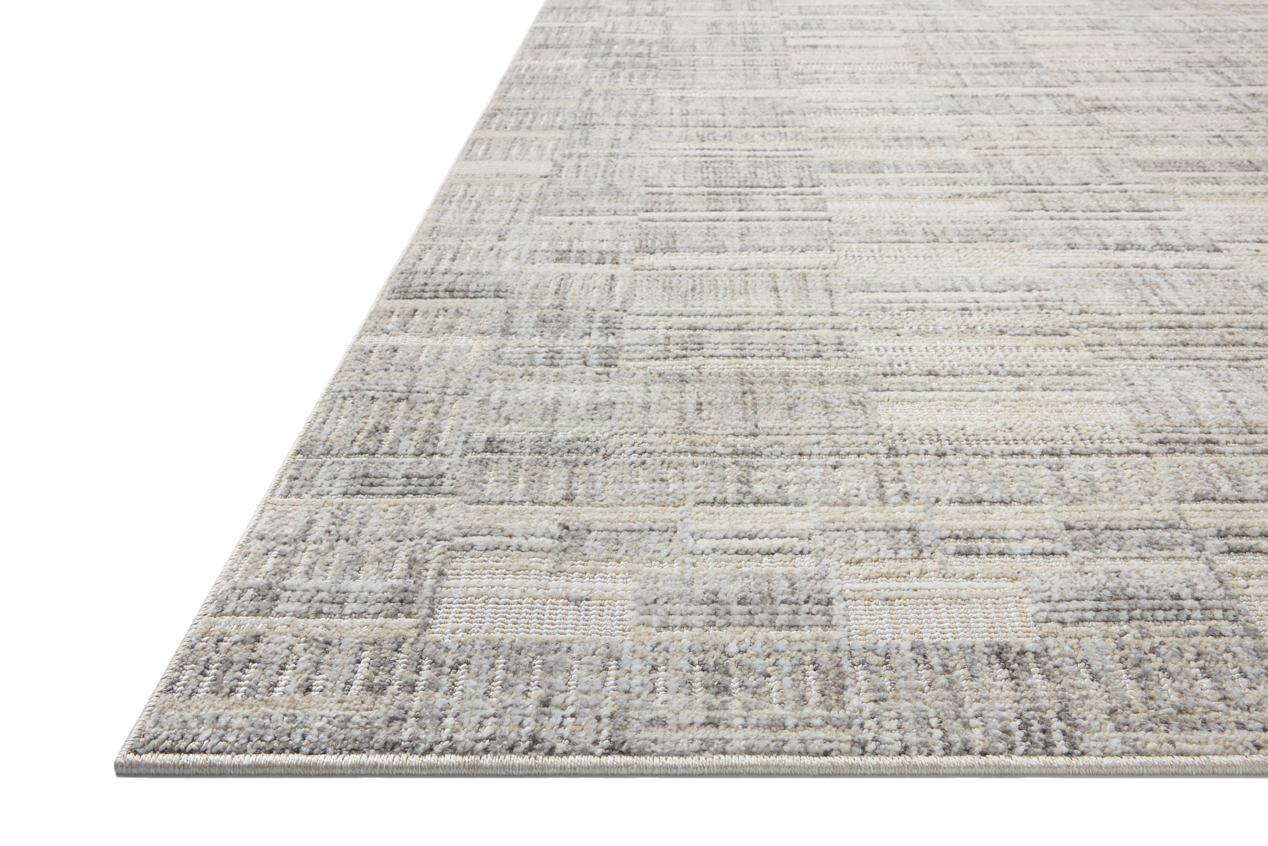 Loloi Roxie Granite / Oatmeal Rug RUGS - synthetic Loloi