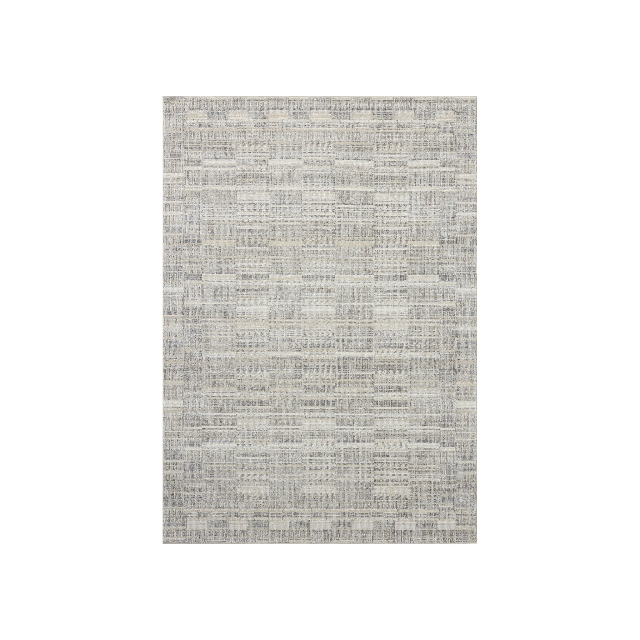 Loloi Roxie Granite / Oatmeal Rug RUGS - synthetic Loloi 18" x 18"