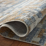 Loloi Roxie Ivory / Denim Square Rug RUGS - synthetic Loloi