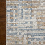 Loloi Roxie Ivory / Denim Square Rug RUGS - synthetic Loloi