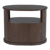 Timone Nightstand FURNITURE - nightstands Moe's Furniture Dark Brown