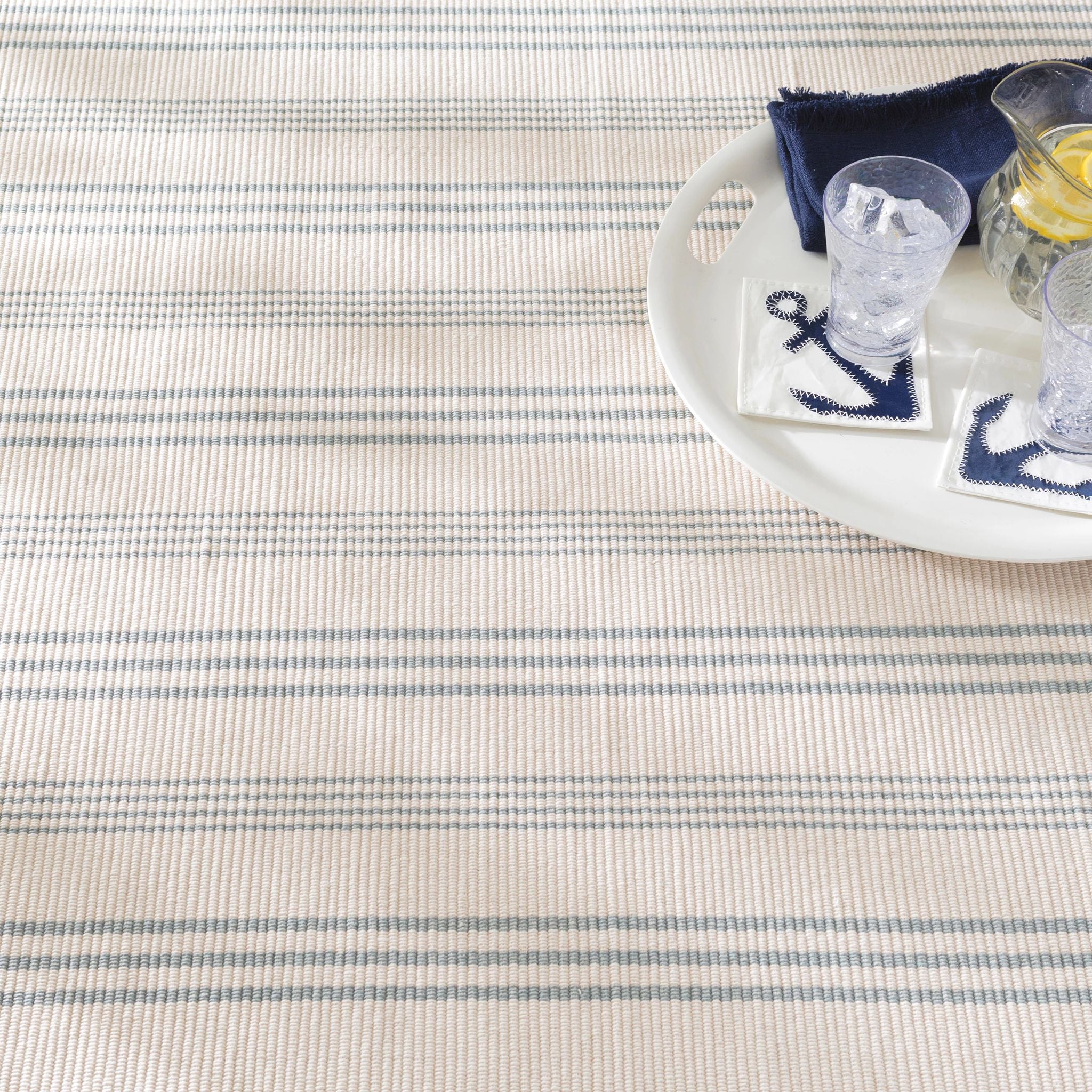 Swedish Stripe Handwoven Cotton Rug RUGS - cotton Dash & Albert
