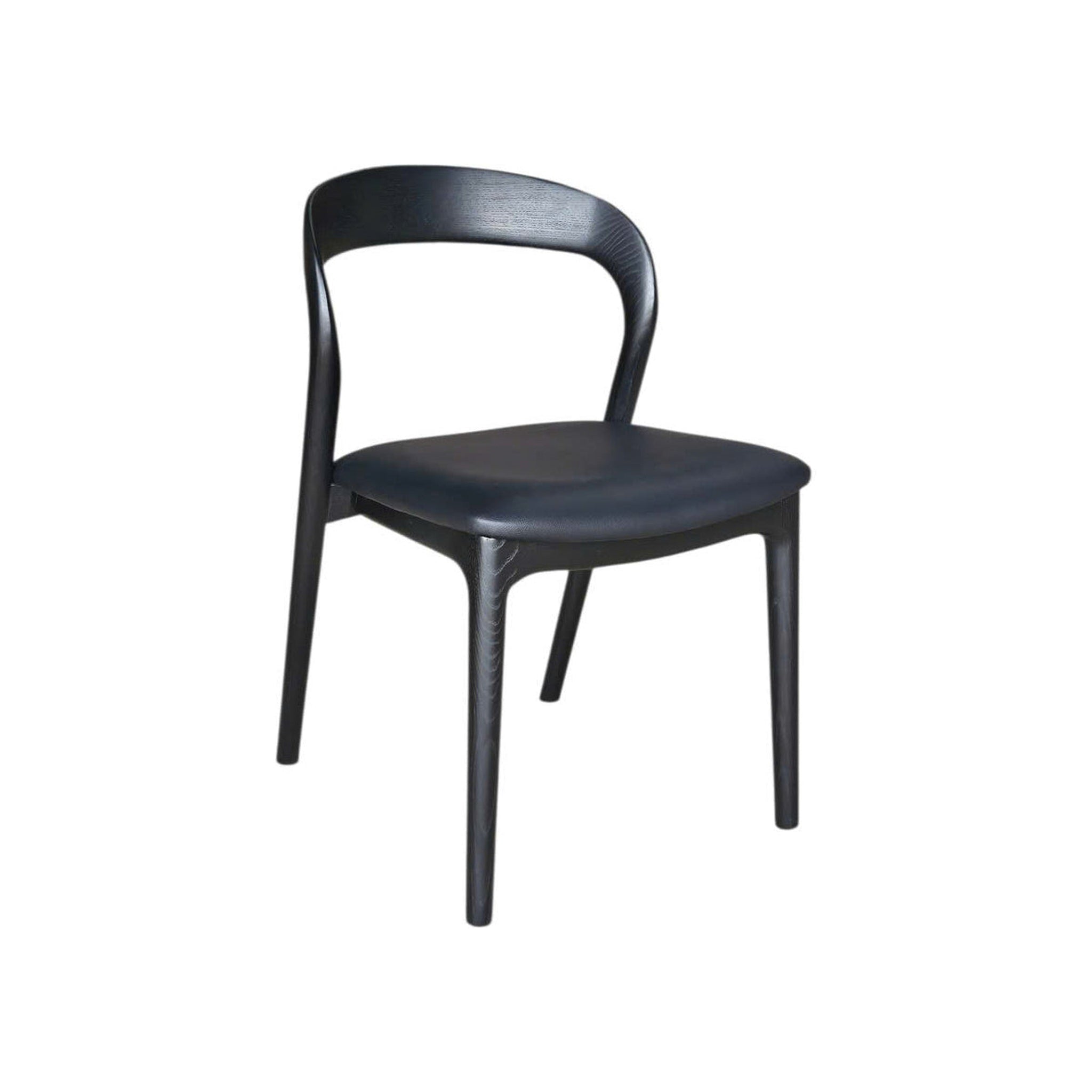 Rotondi Dining Chair FURNITURE - dining chairs LH IMPORTS Black Frame w/ PU Seat