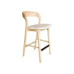Rotondi Counter Stool FURNITURE - bar/counter stool LH IMPORTS Natural Frame