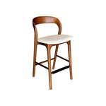 Rotondi Counter Stool FURNITURE - bar/counter stool LH IMPORTS Walnut Frame
