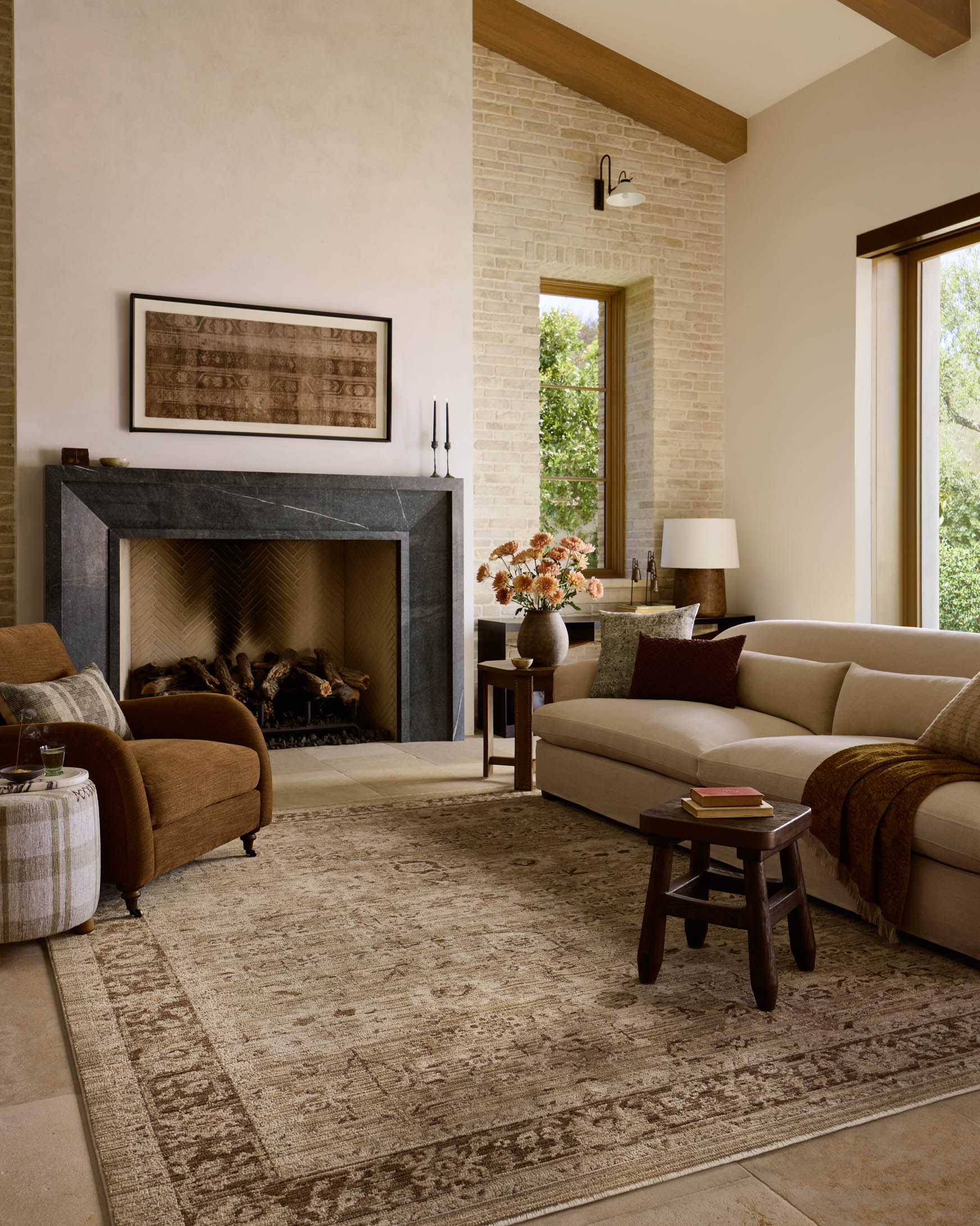 Amber Lewis x Loloi Rutherford Bark / Khaki Rug – 2