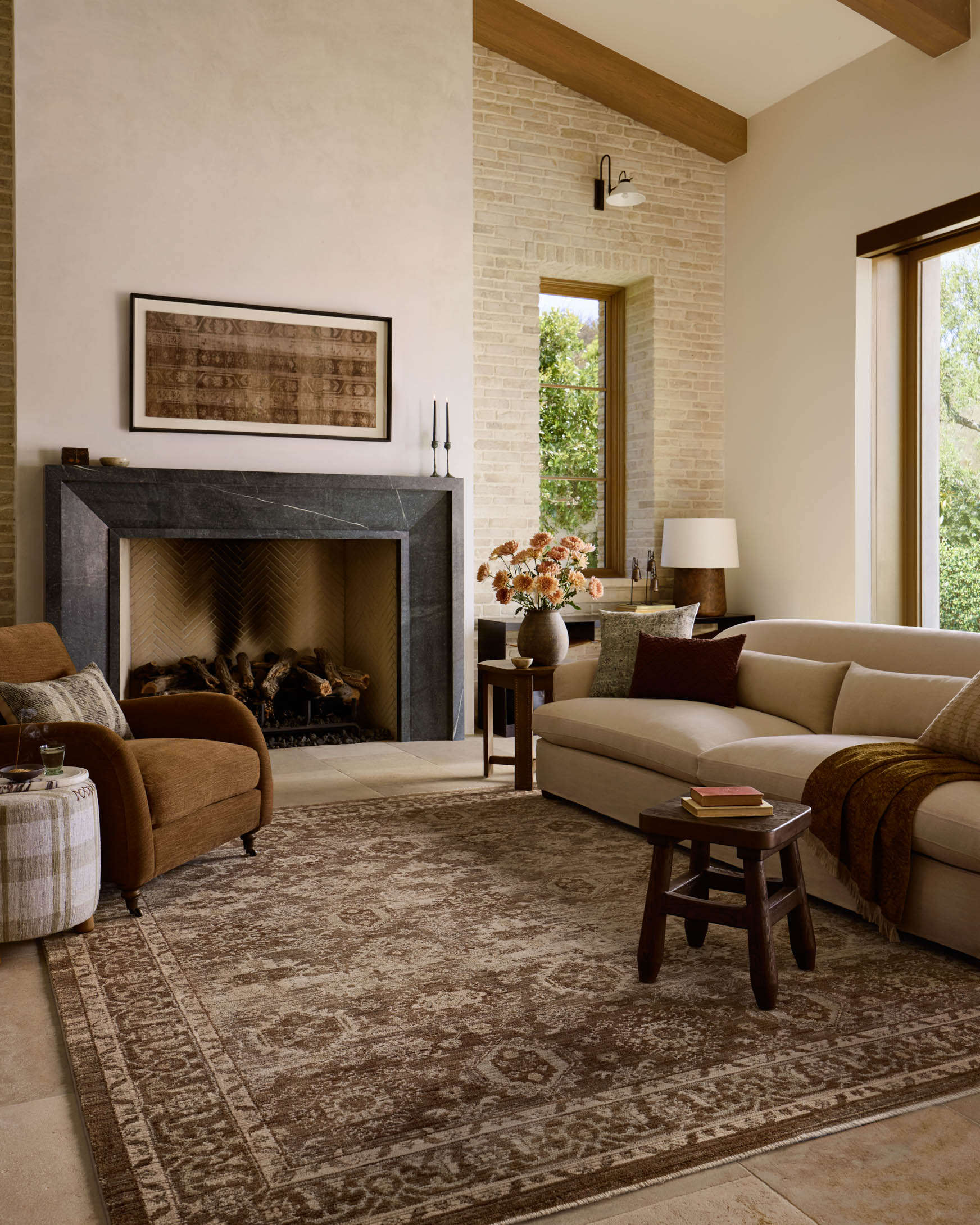 Amber Lewis x Loloi Rutherford Brown / Beige Rug – 8