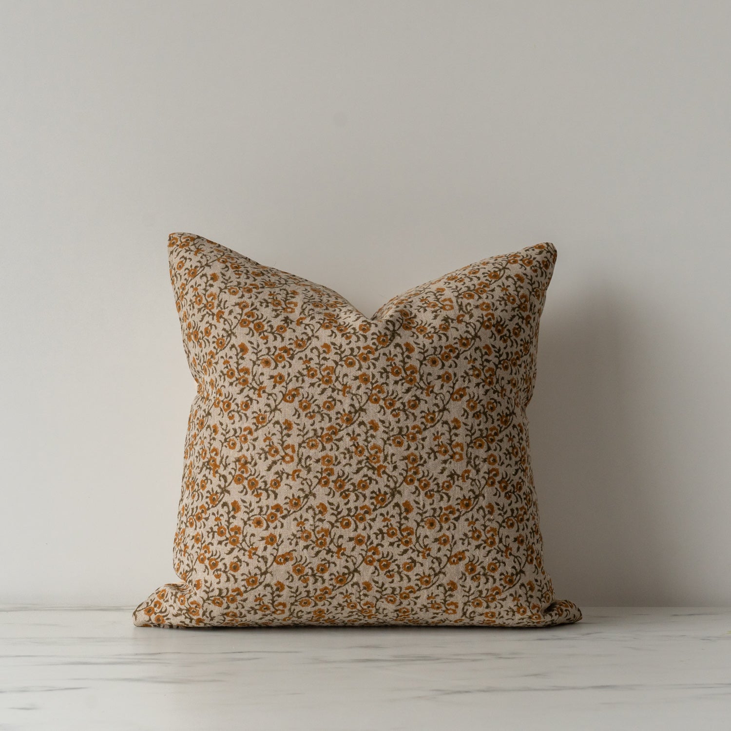Tillie Block Print Pillow Cover 1-PILLOWS - block print - warm Rug & Weave Pillows