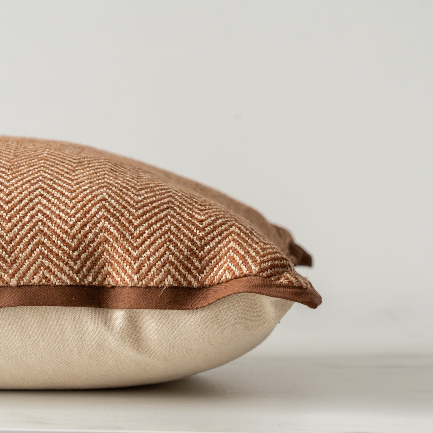 Jean Stoffer x Loloi Flange Pillow Chocolate 2 - PILLOWS - essentials - warm Loloi