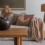 Jean Stoffer x Loloi Flange Pillow Chocolate 2 - PILLOWS - essentials - warm Loloi