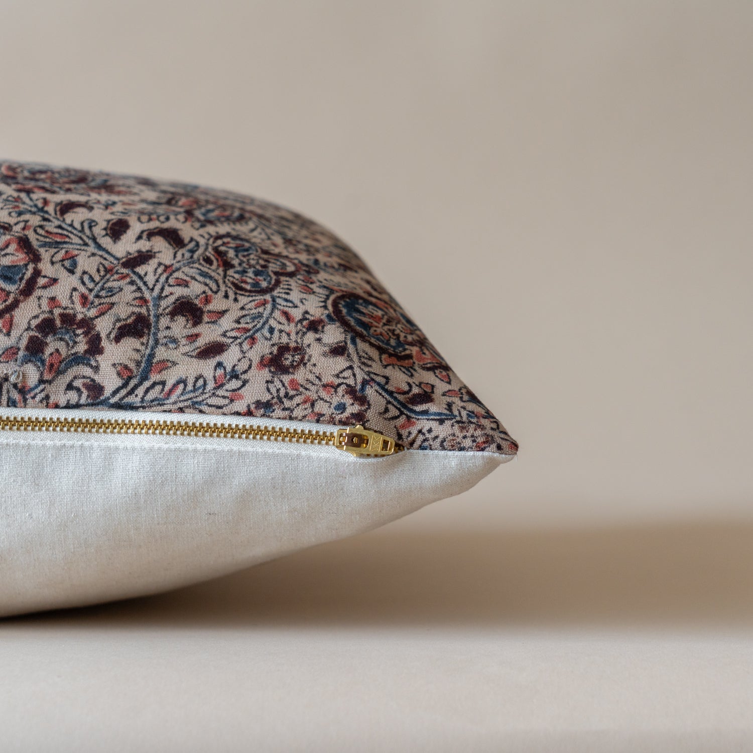 Layla Floral Pillow Cover 2 - PILLOWS - block print - warm Rug & Weave Pillows