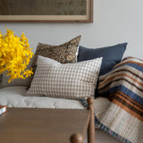 Gingham Linen Pillow Cover