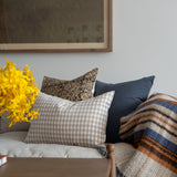 Gingham Linen Pillow Cover
