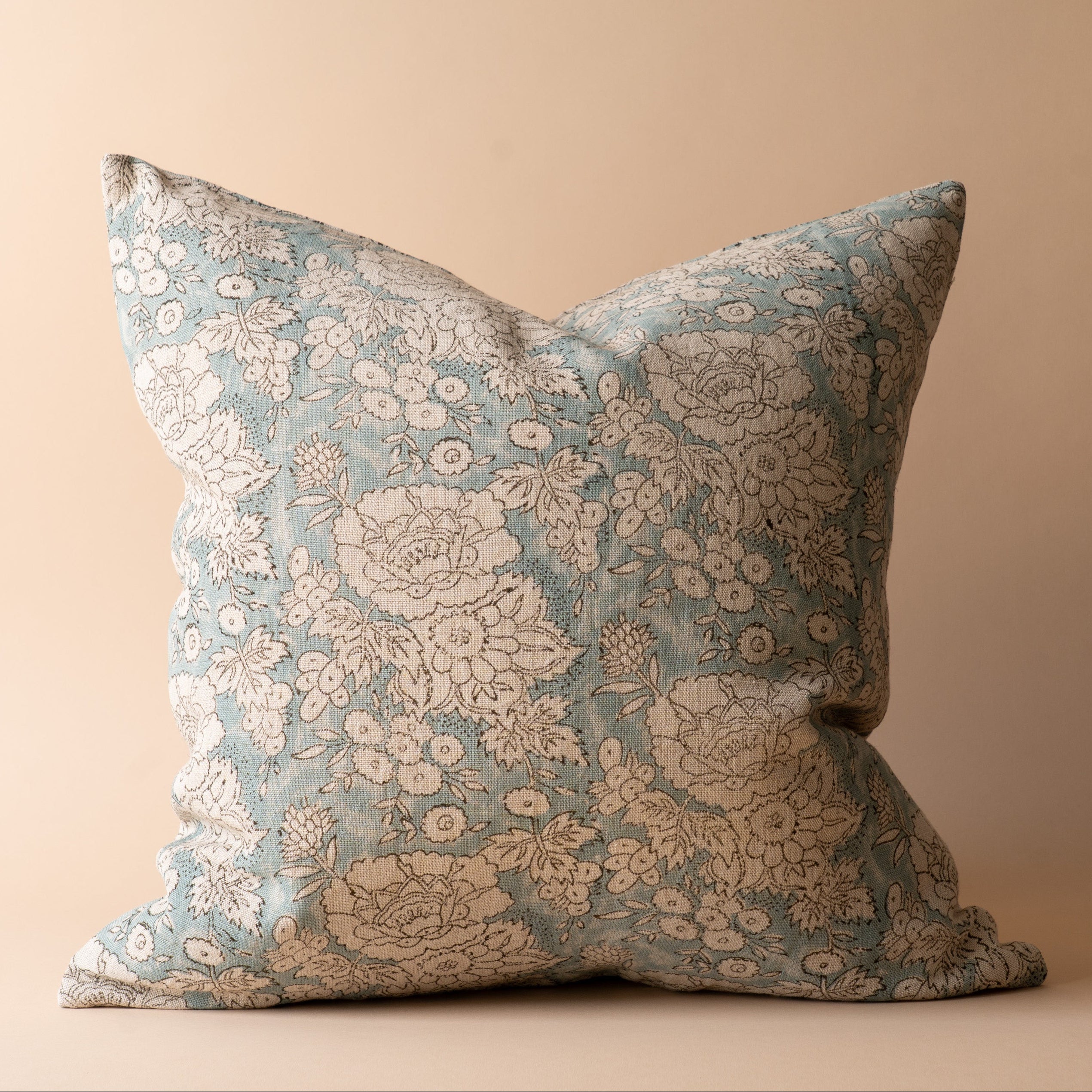 Adeline Block Print Pillow Cover 3 - PILLOWS - Block print - cool ORNA HOUSE