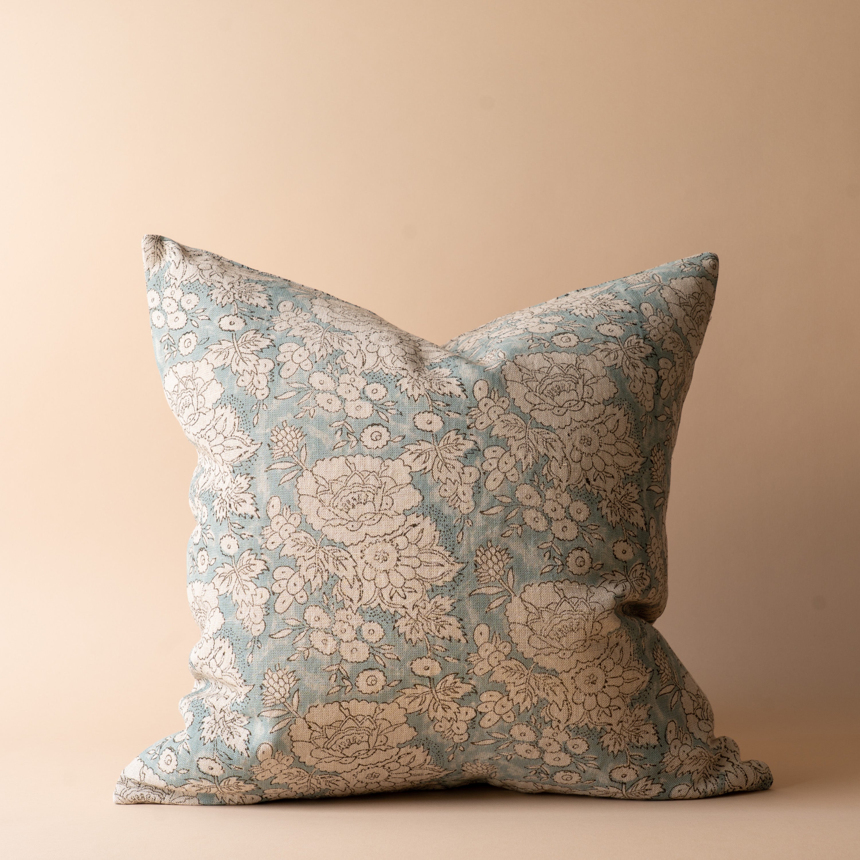 Adeline Block Print Pillow Cover 3 - PILLOWS - Block print - cool ORNA HOUSE